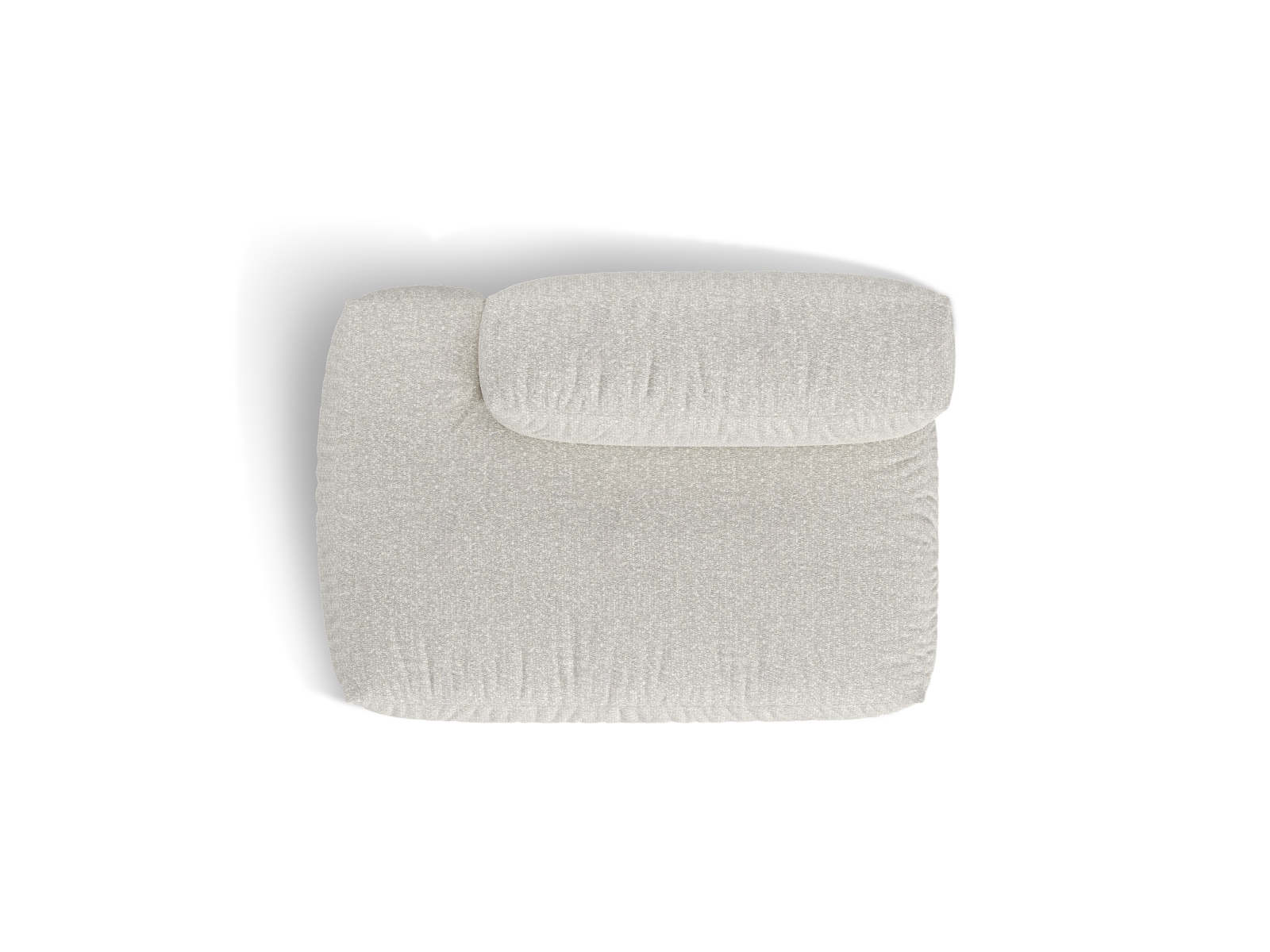 Boucle Left Sofa, "Martina", 2 Seats, 133x106x75