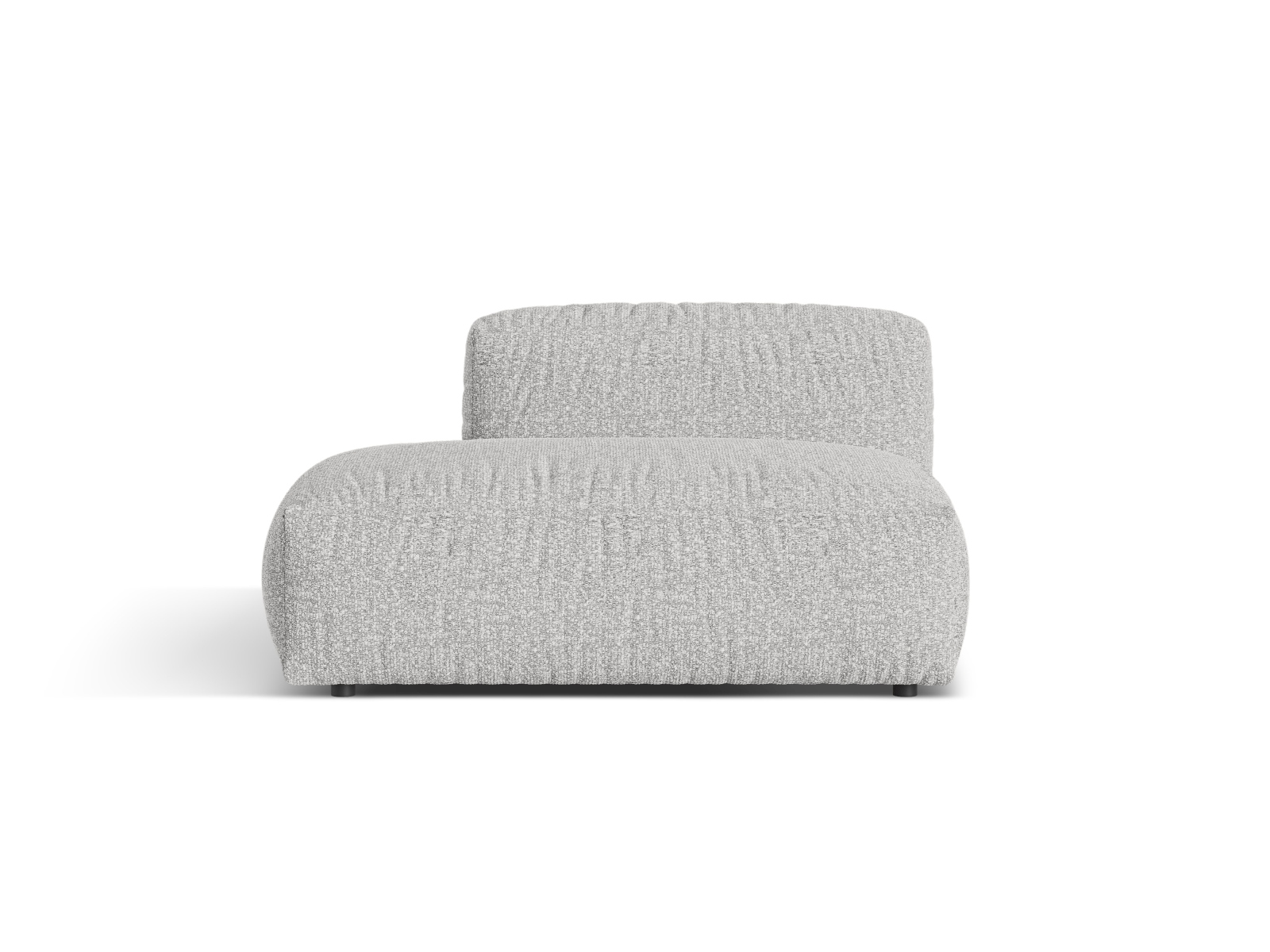 Boucle Left Sofa, "Martina", 2 Seats, 133x106x75