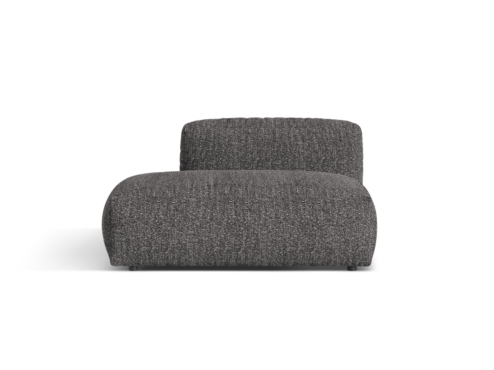 Boucle Left Sofa, "Martina", 2 Seats, 133x106x75