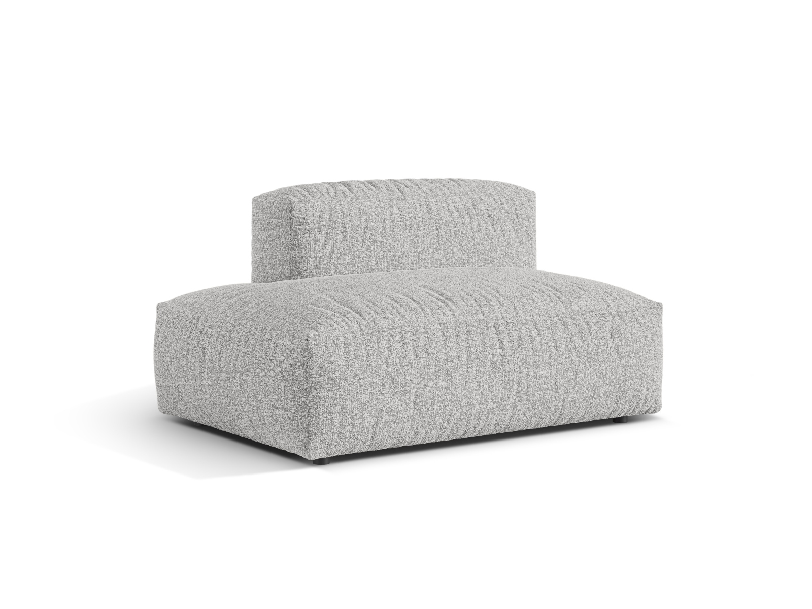 Boucle Left Sofa, "Martina", 2 Seats, 133x106x75