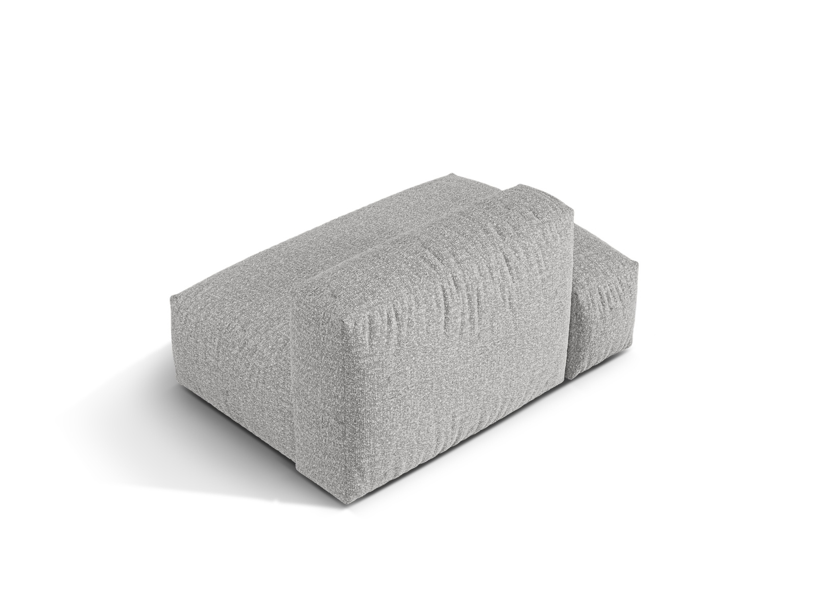 Boucle Left Sofa, "Martina", 2 Seats, 133x106x75