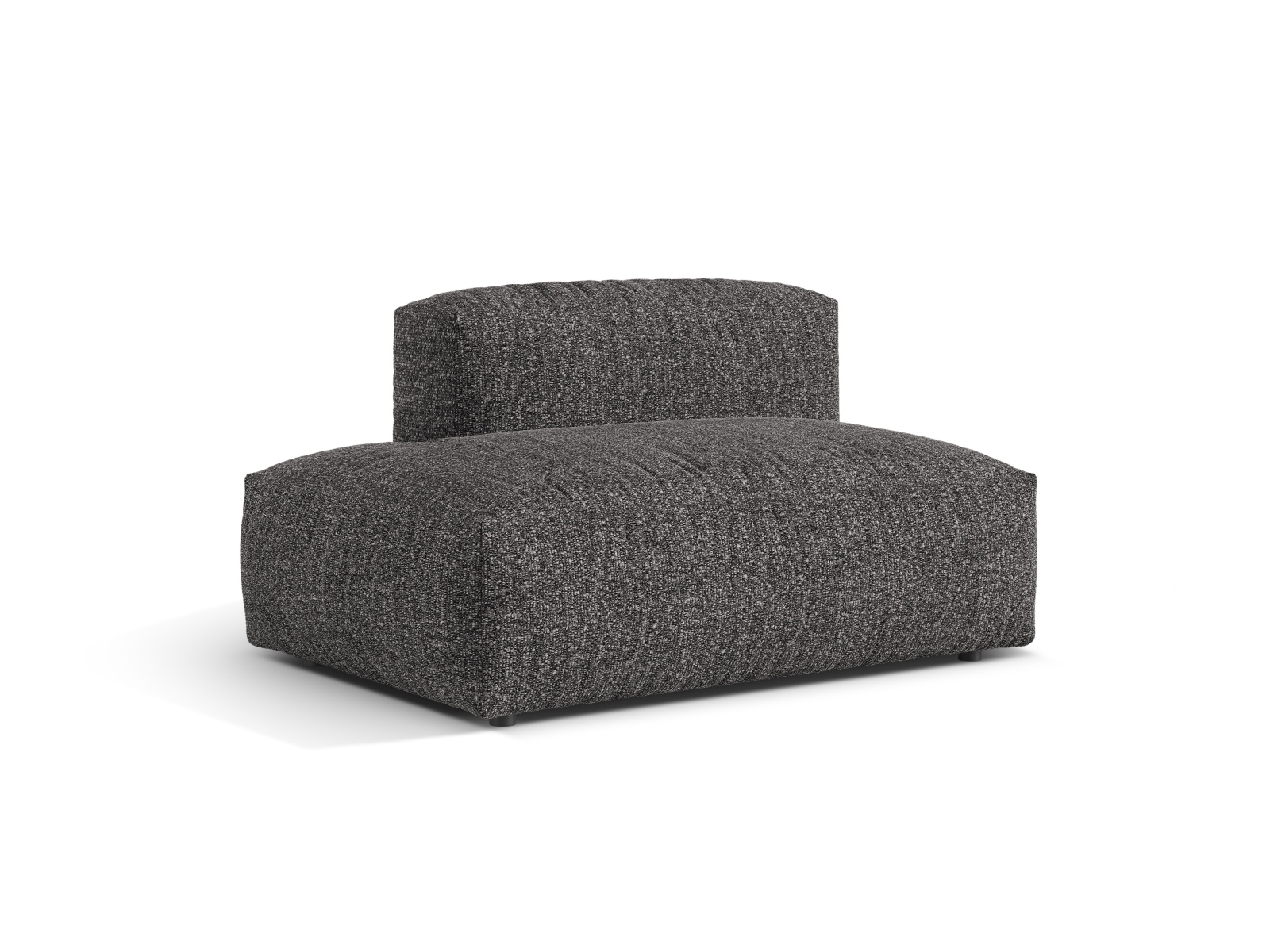 Boucle Left Sofa, "Martina", 2 Seats, 133x106x75