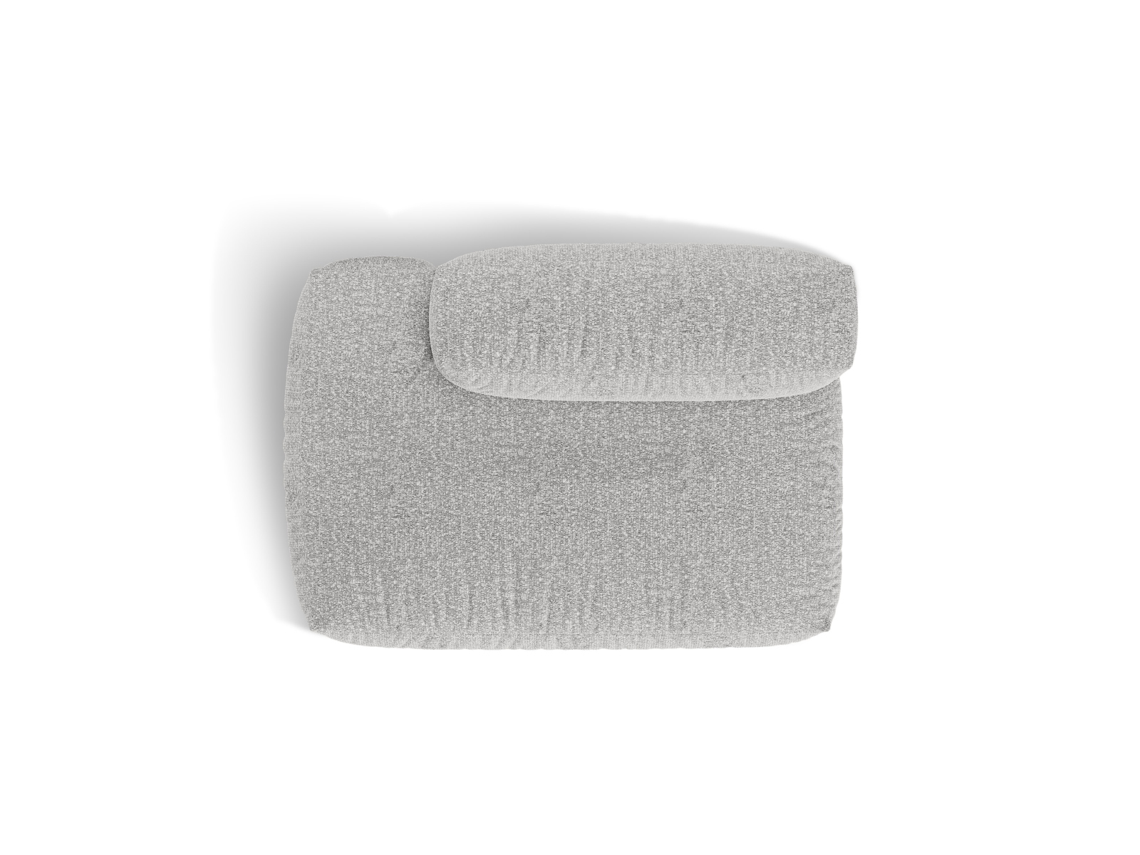 Boucle Left Sofa, "Martina", 2 Seats, 133x106x75