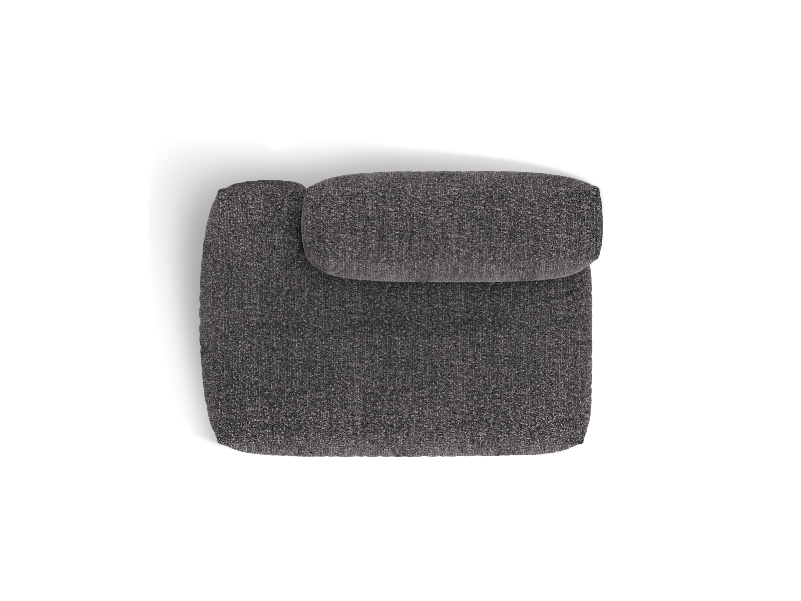 Boucle Left Sofa, "Martina", 2 Seats, 133x106x75
