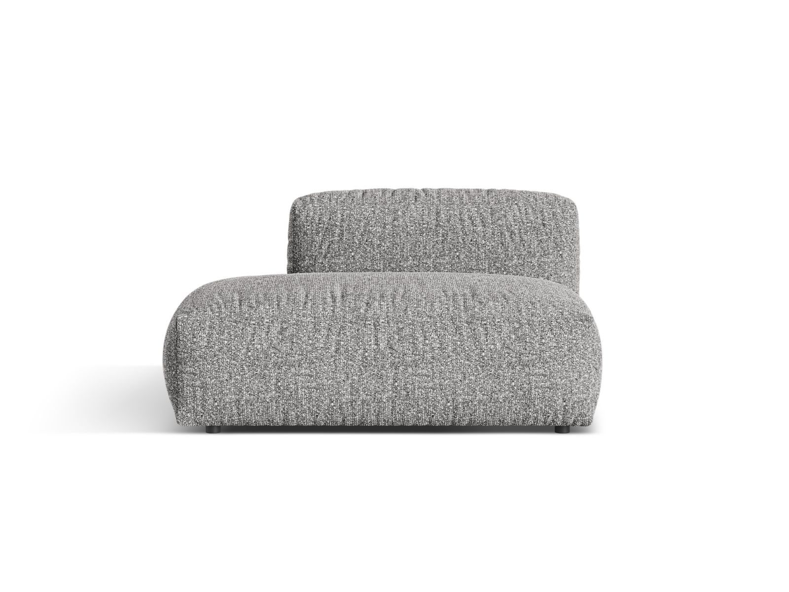 Boucle Left Sofa, "Martina", 2 Seats, 133x106x75