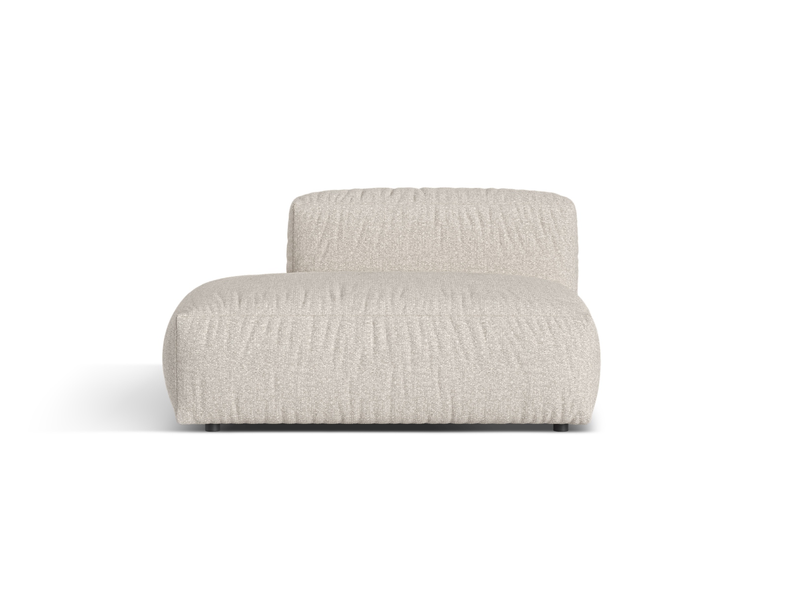 Boucle Left Sofa, "Martina", 2 Seats, 133x106x75