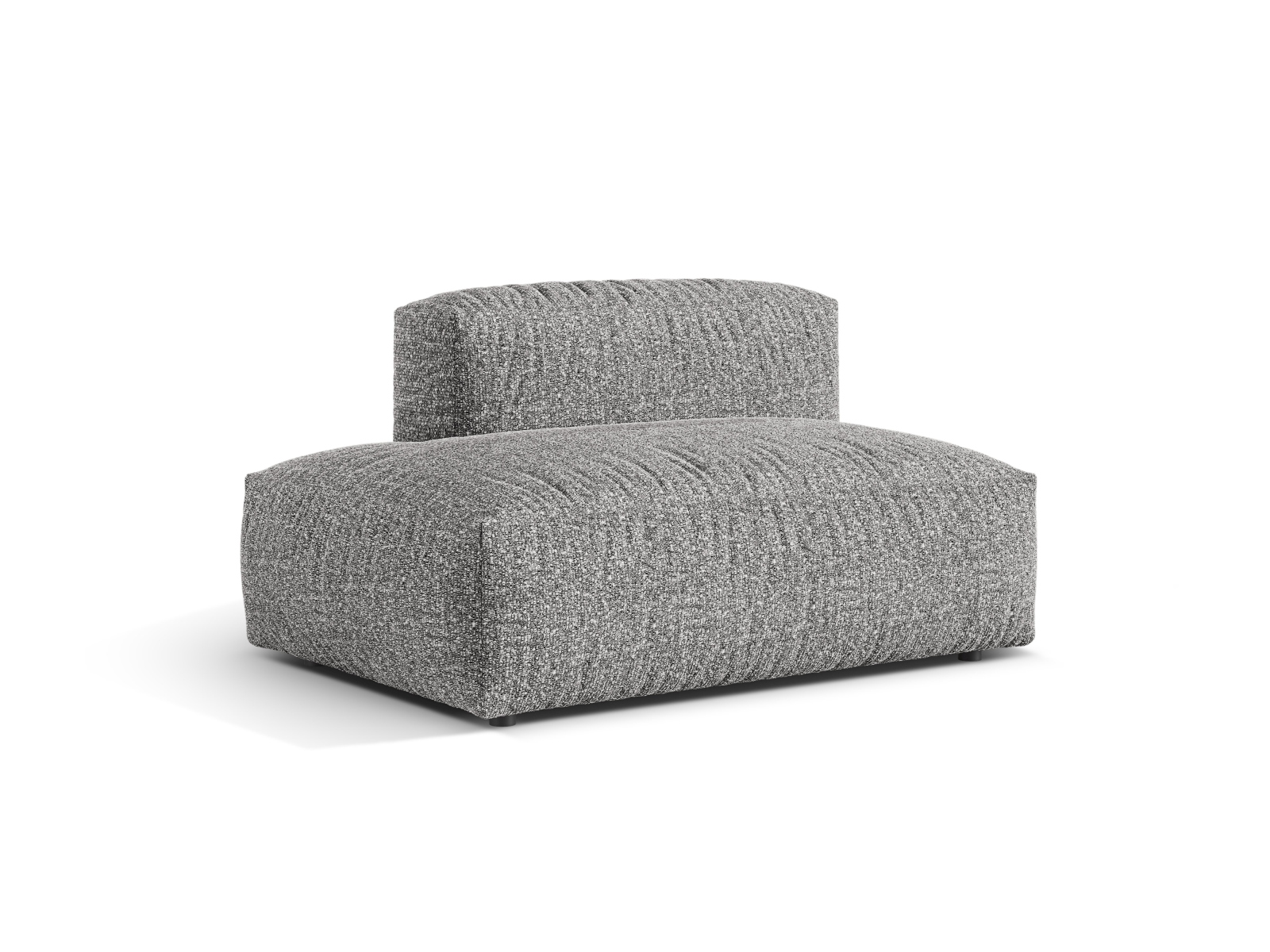 Boucle Left Sofa, "Martina", 2 Seats, 133x106x75