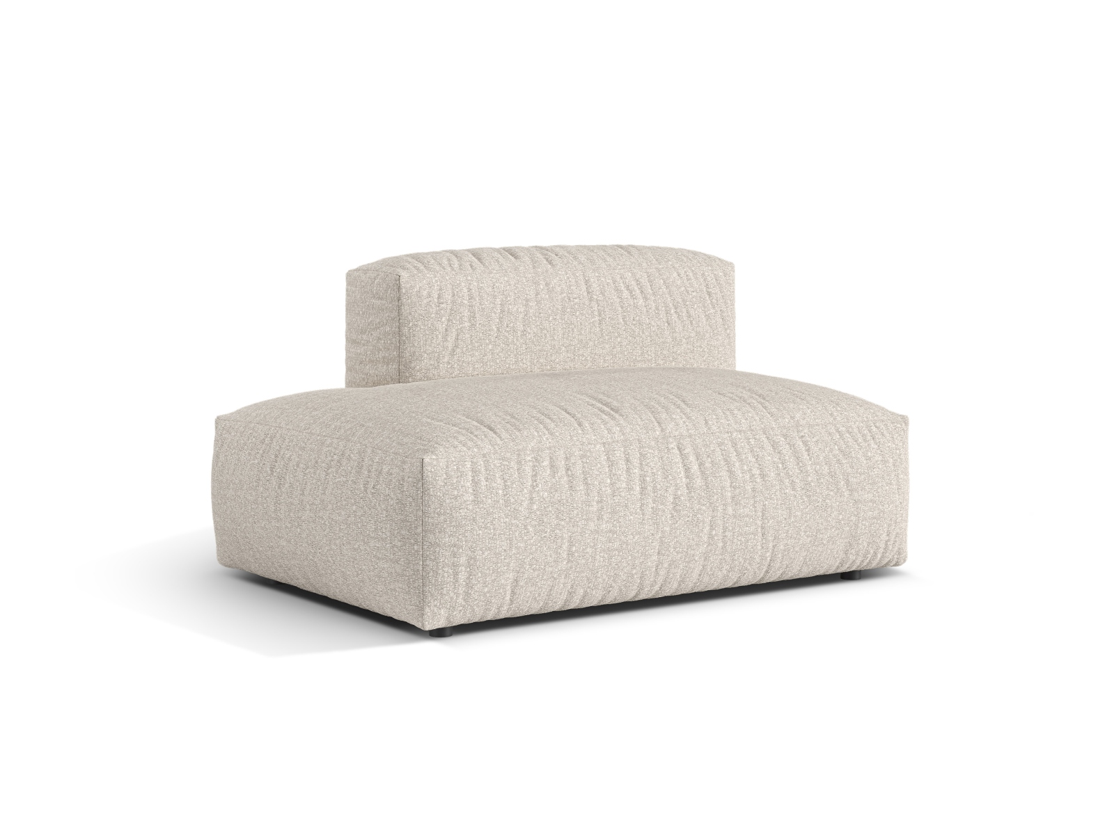Boucle Left Sofa, "Martina", 2 Seats, 133x106x75