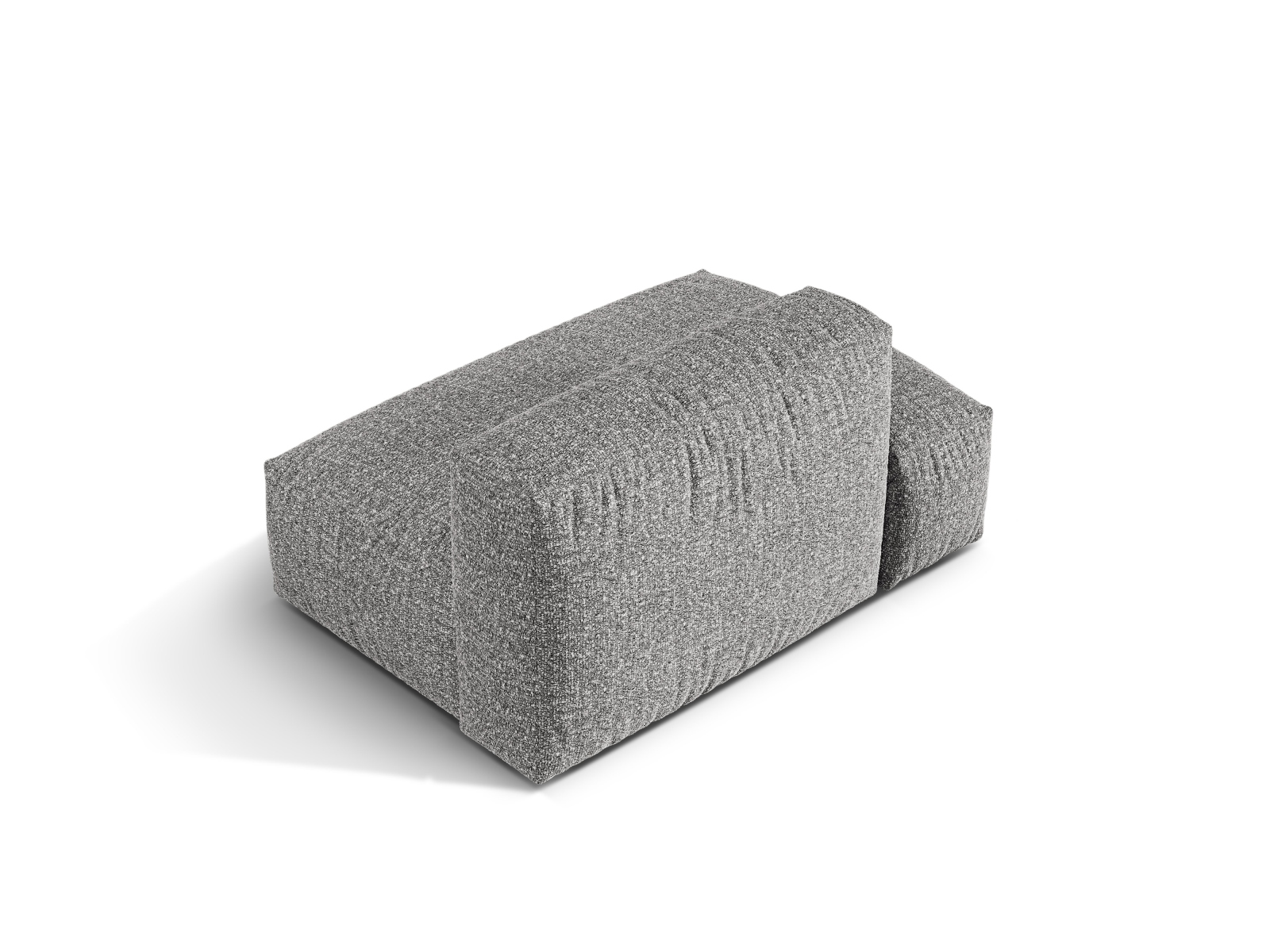 Boucle Left Sofa, "Martina", 2 Seats, 133x106x75
