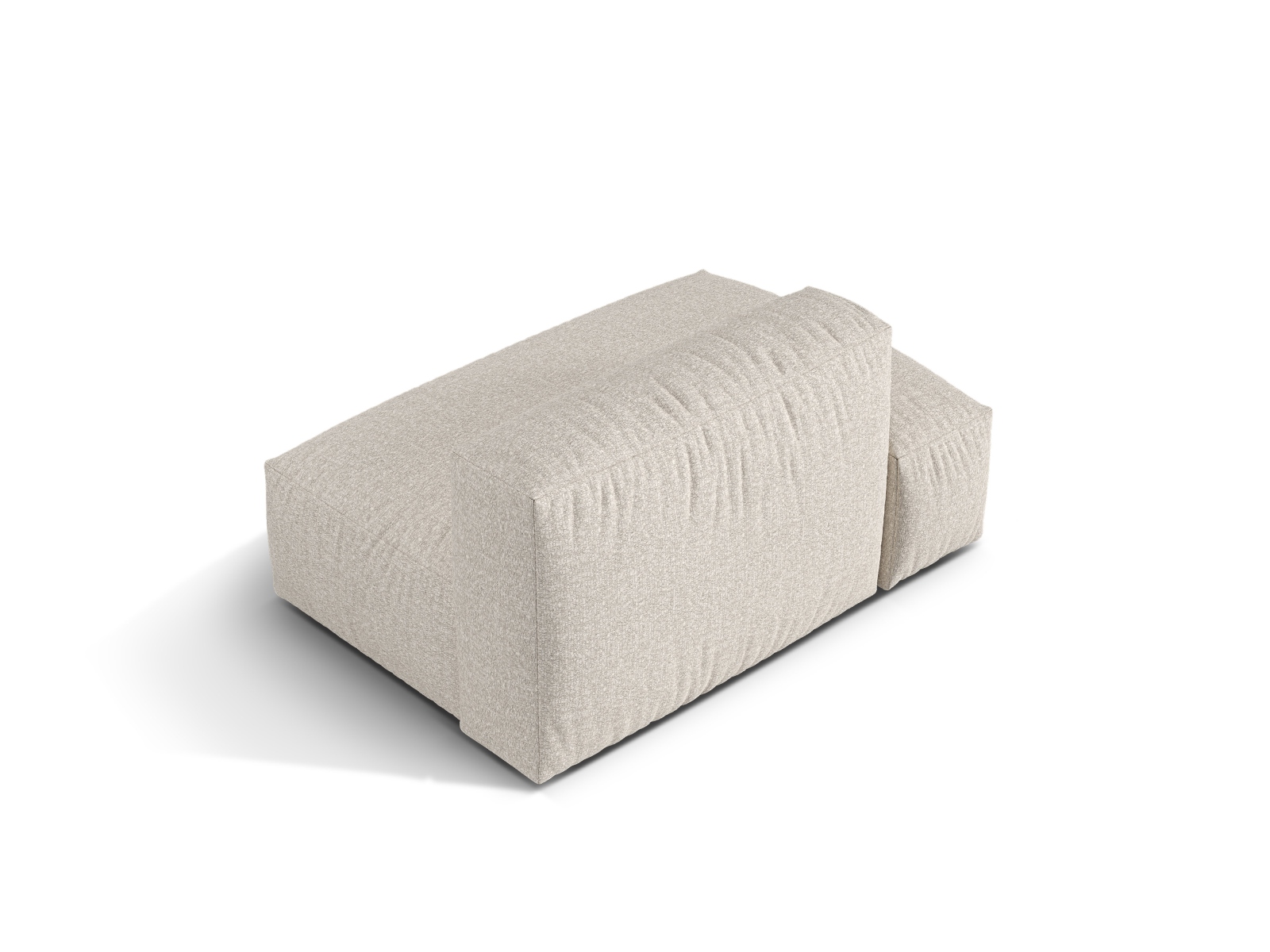 Boucle Left Sofa, "Martina", 2 Seats, 133x106x75