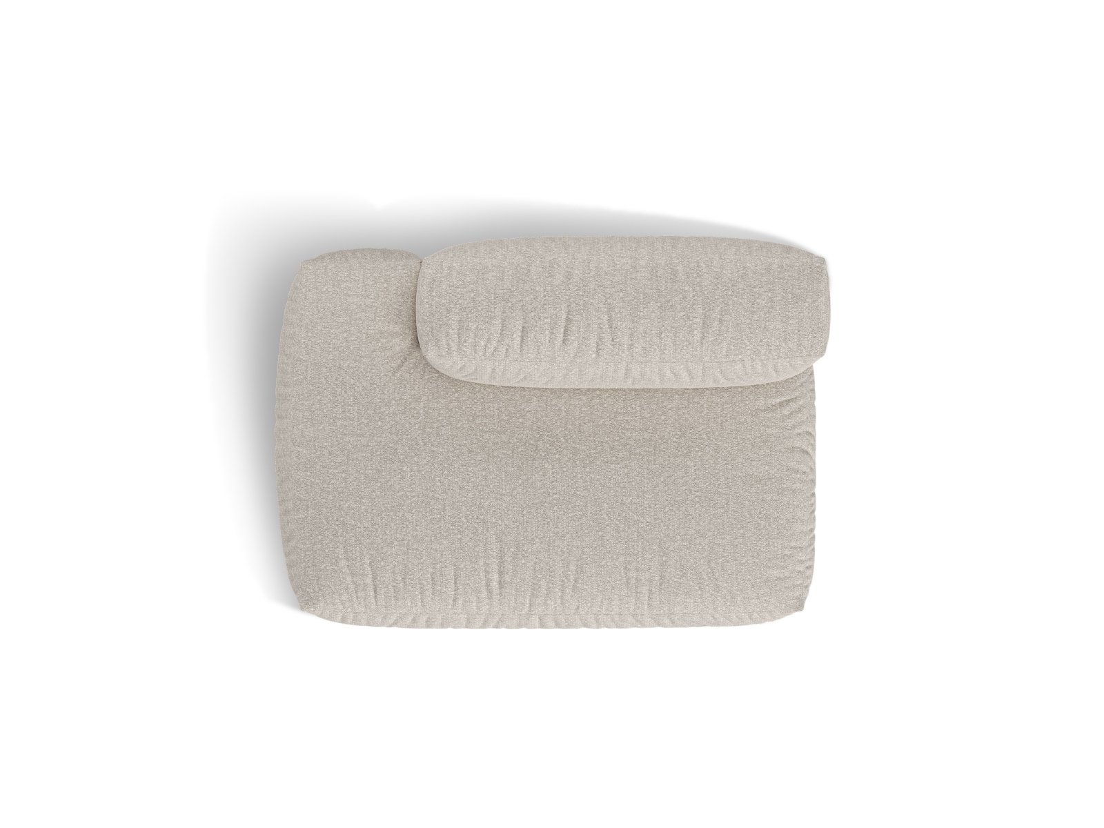 Boucle Left Sofa, "Martina", 2 Seats, 133x106x75