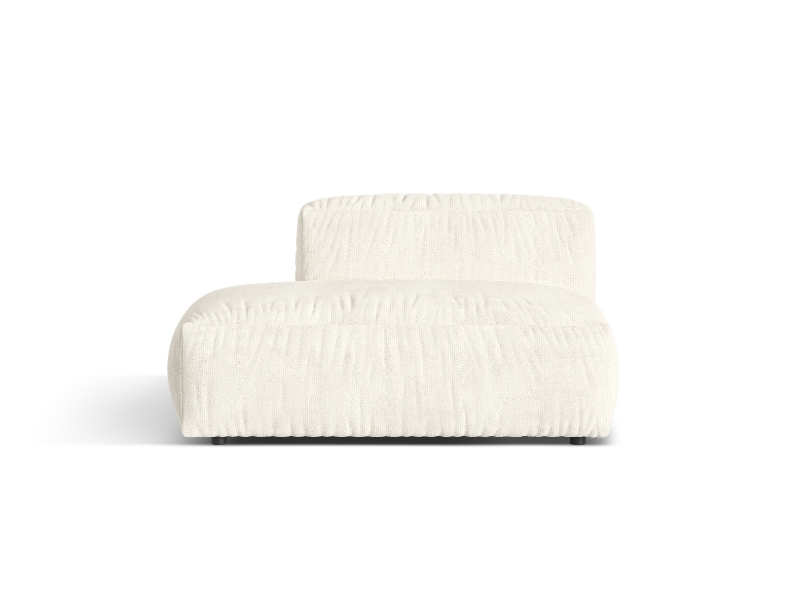 Boucle Left Sofa, "Martina", 2 Seats, 133x106x75
