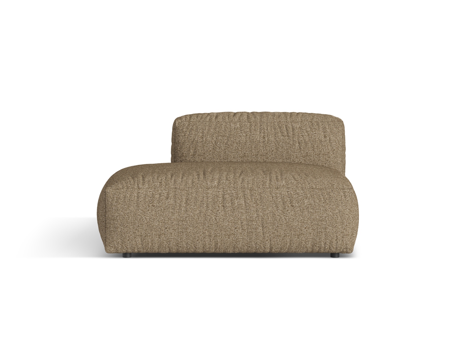 Boucle Left Sofa, "Martina", 2 Seats, 133x106x75