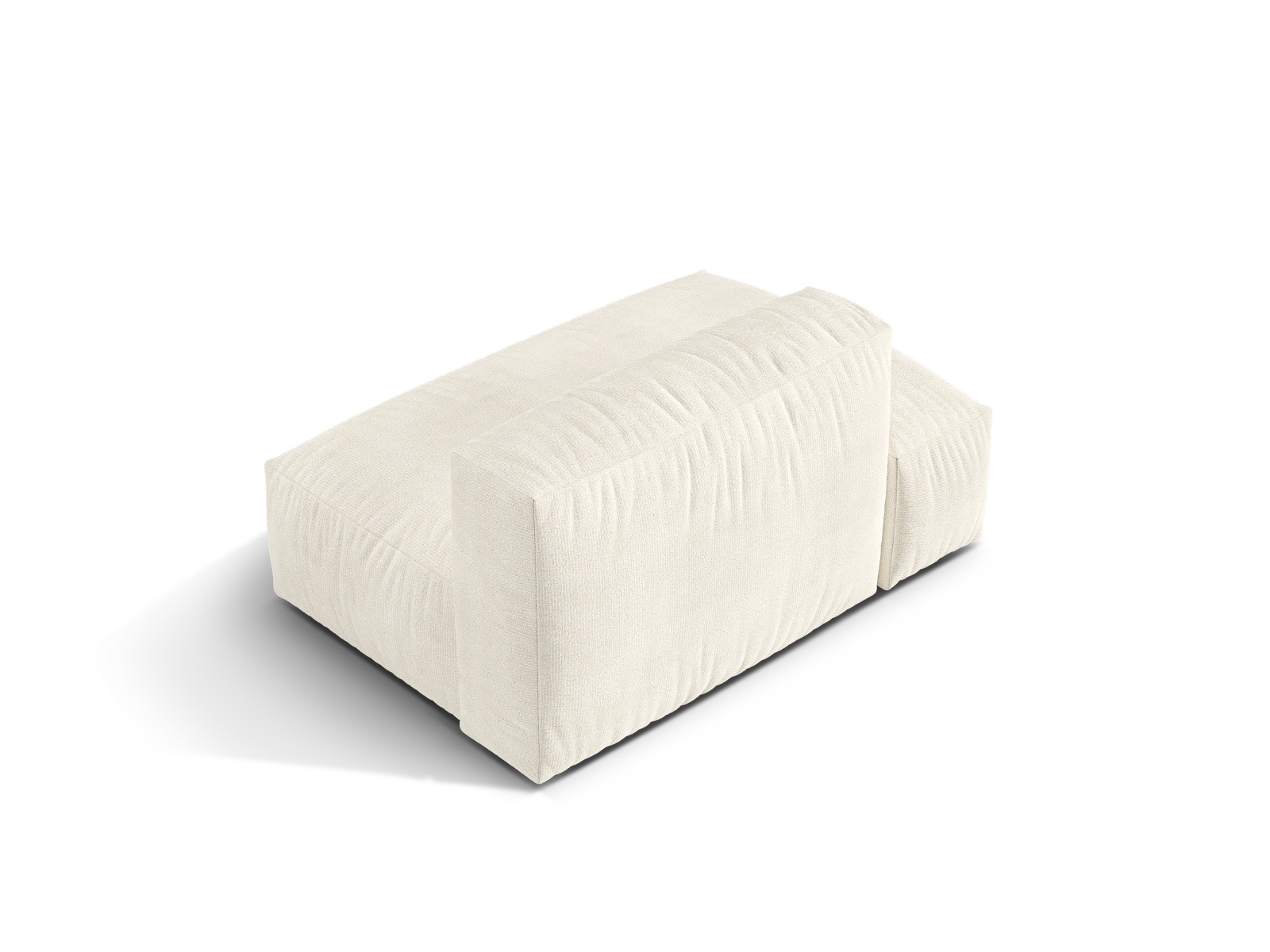 Boucle Left Sofa, "Martina", 2 Seats, 133x106x75