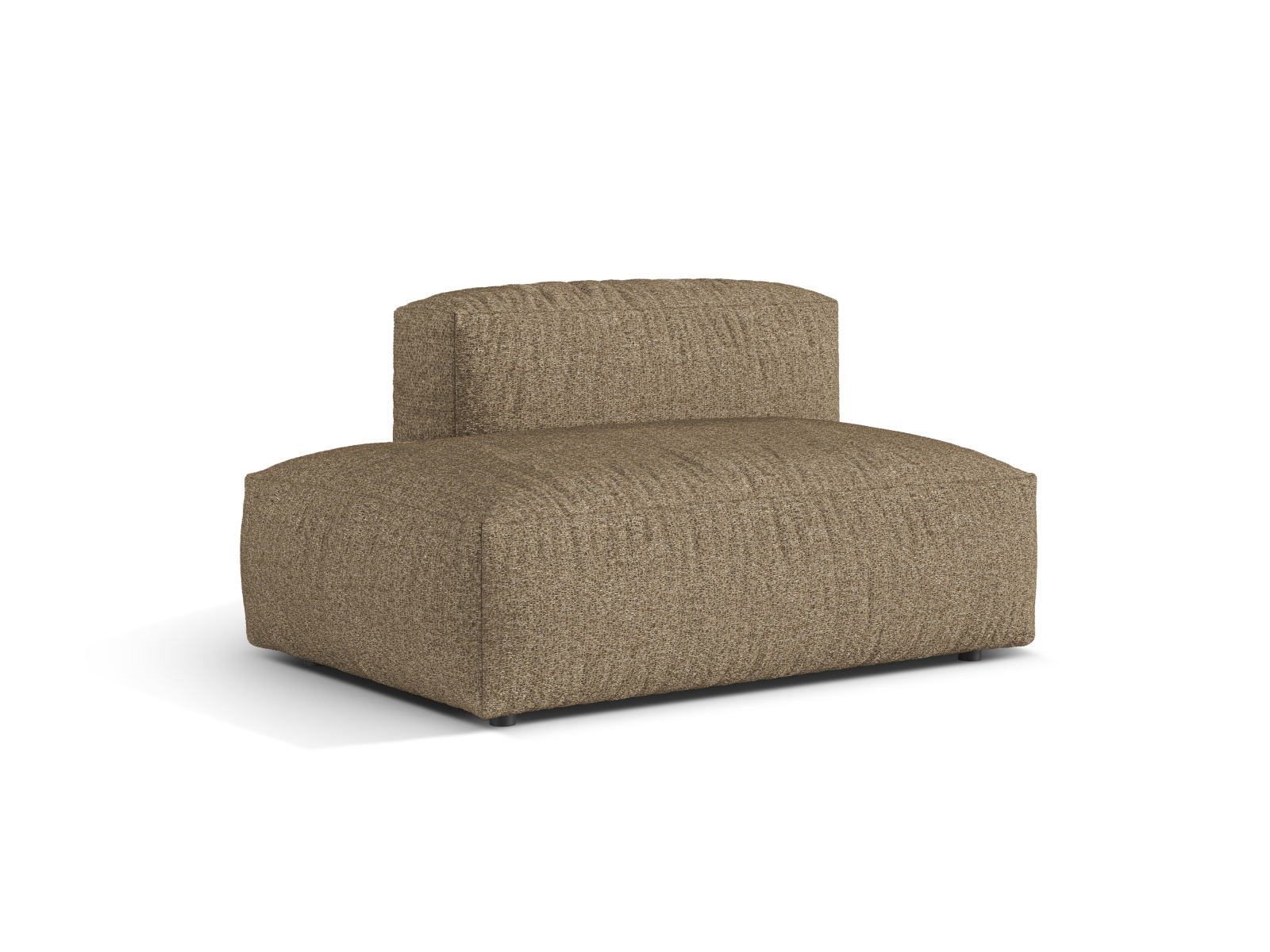 Boucle Left Sofa, "Martina", 2 Seats, 133x106x75