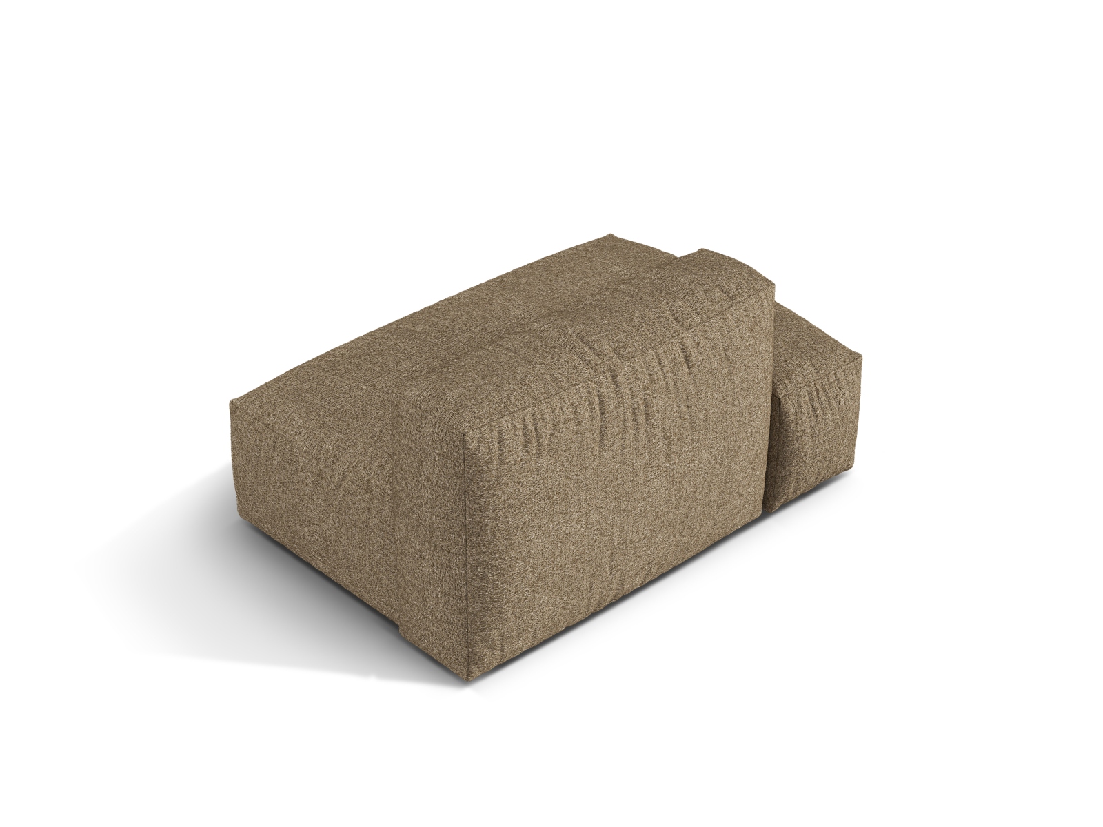 Boucle Left Sofa, "Martina", 2 Seats, 133x106x75