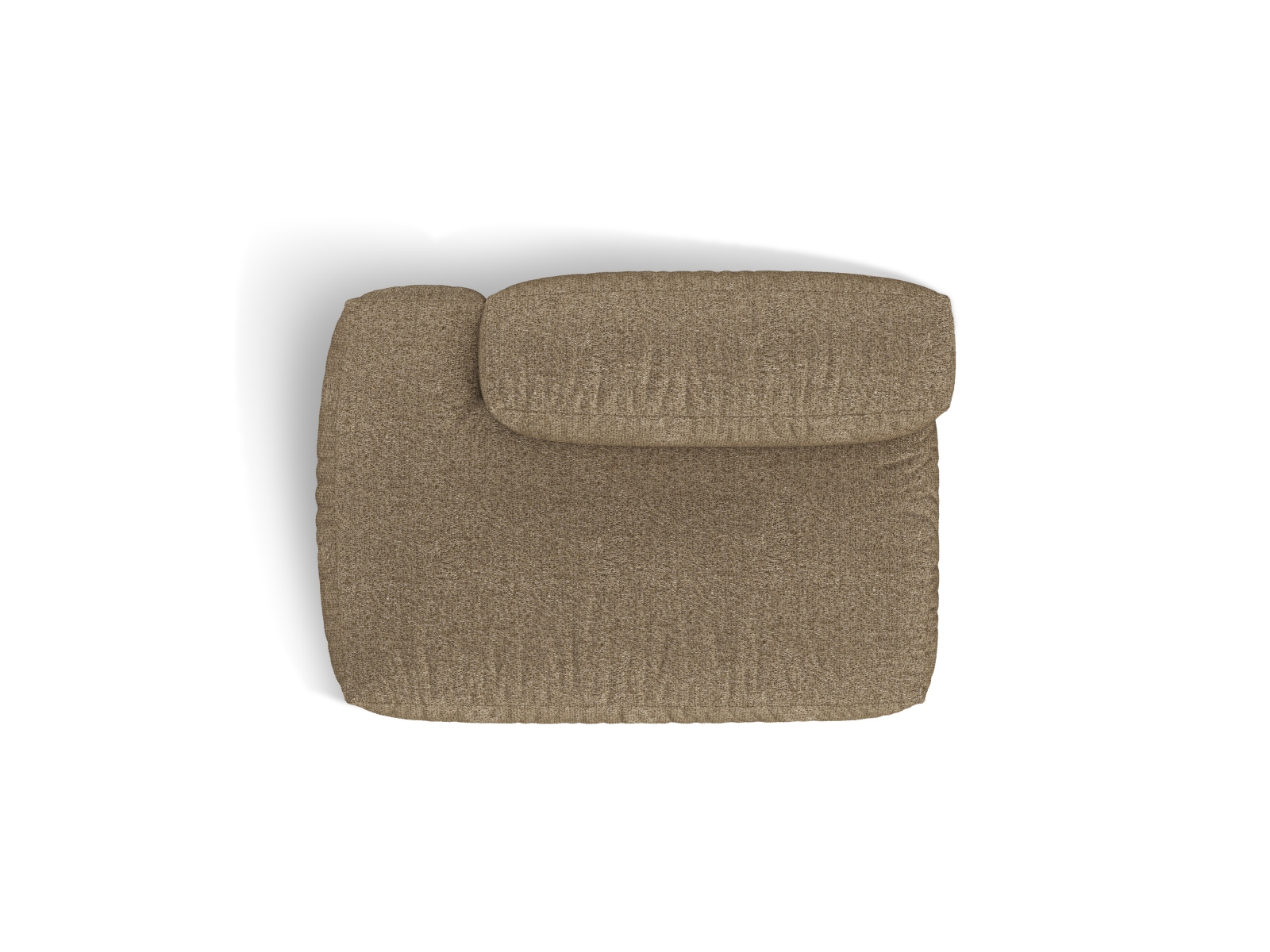 Boucle Left Sofa, "Martina", 2 Seats, 133x106x75