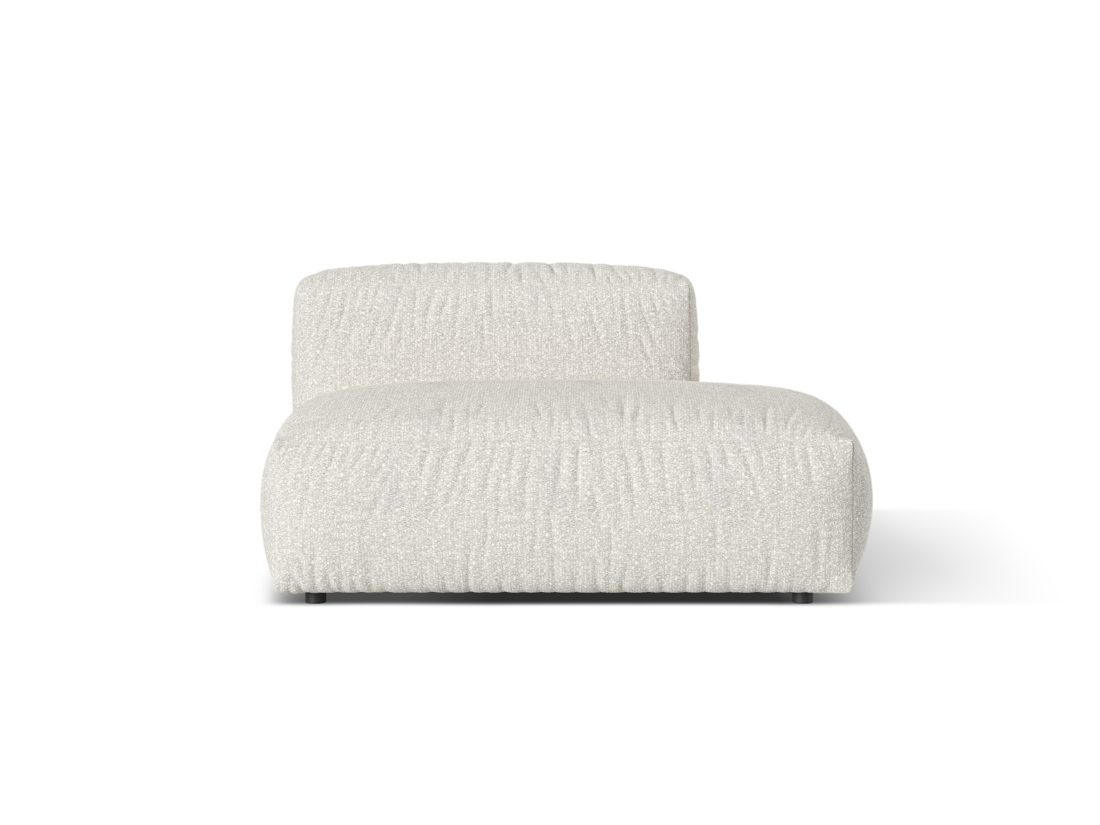Boucle right sofa, "Martina", 2 Seats, 133x106x75