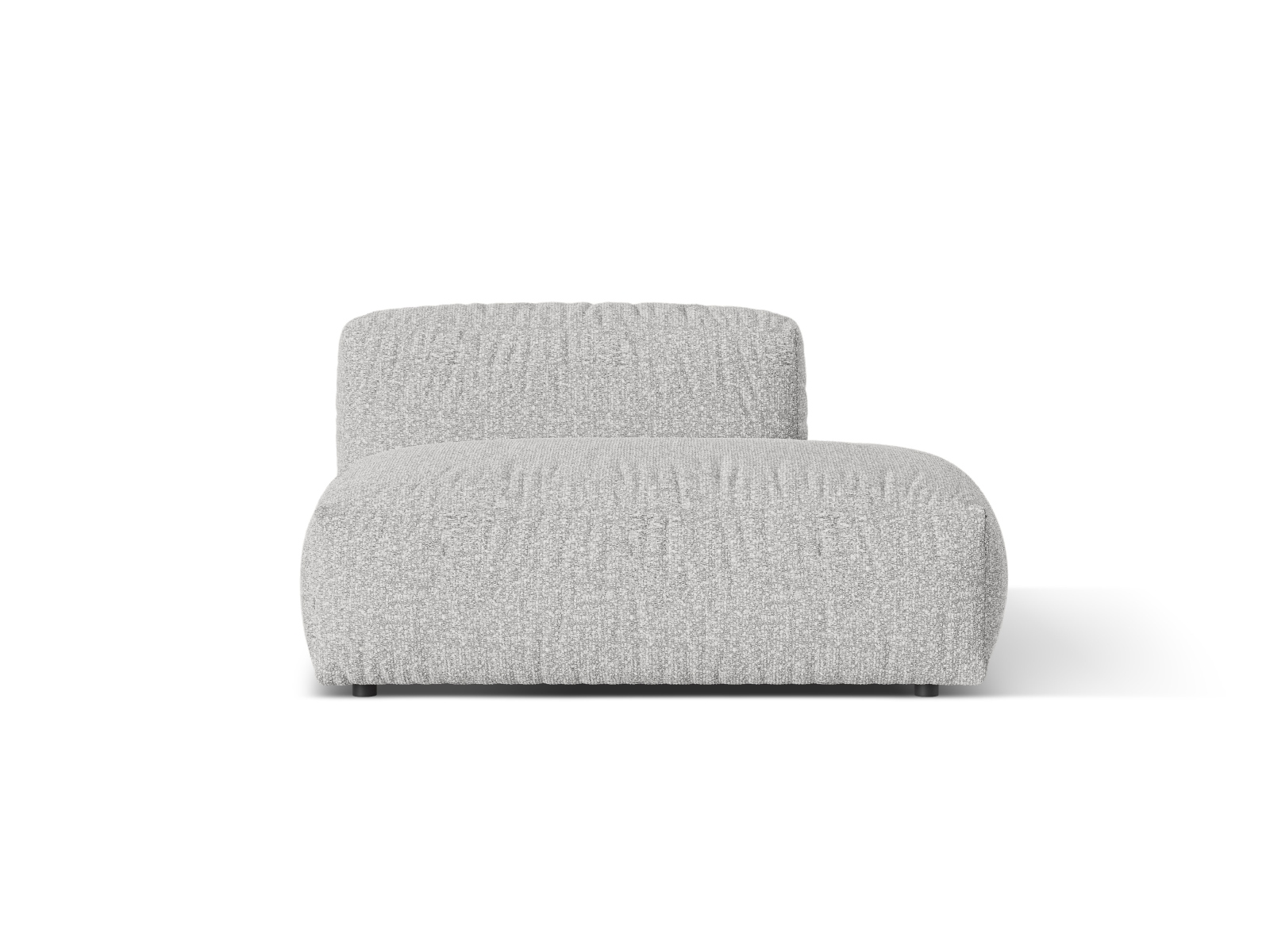 Boucle right sofa, "Martina", 2 Seats, 133x106x75