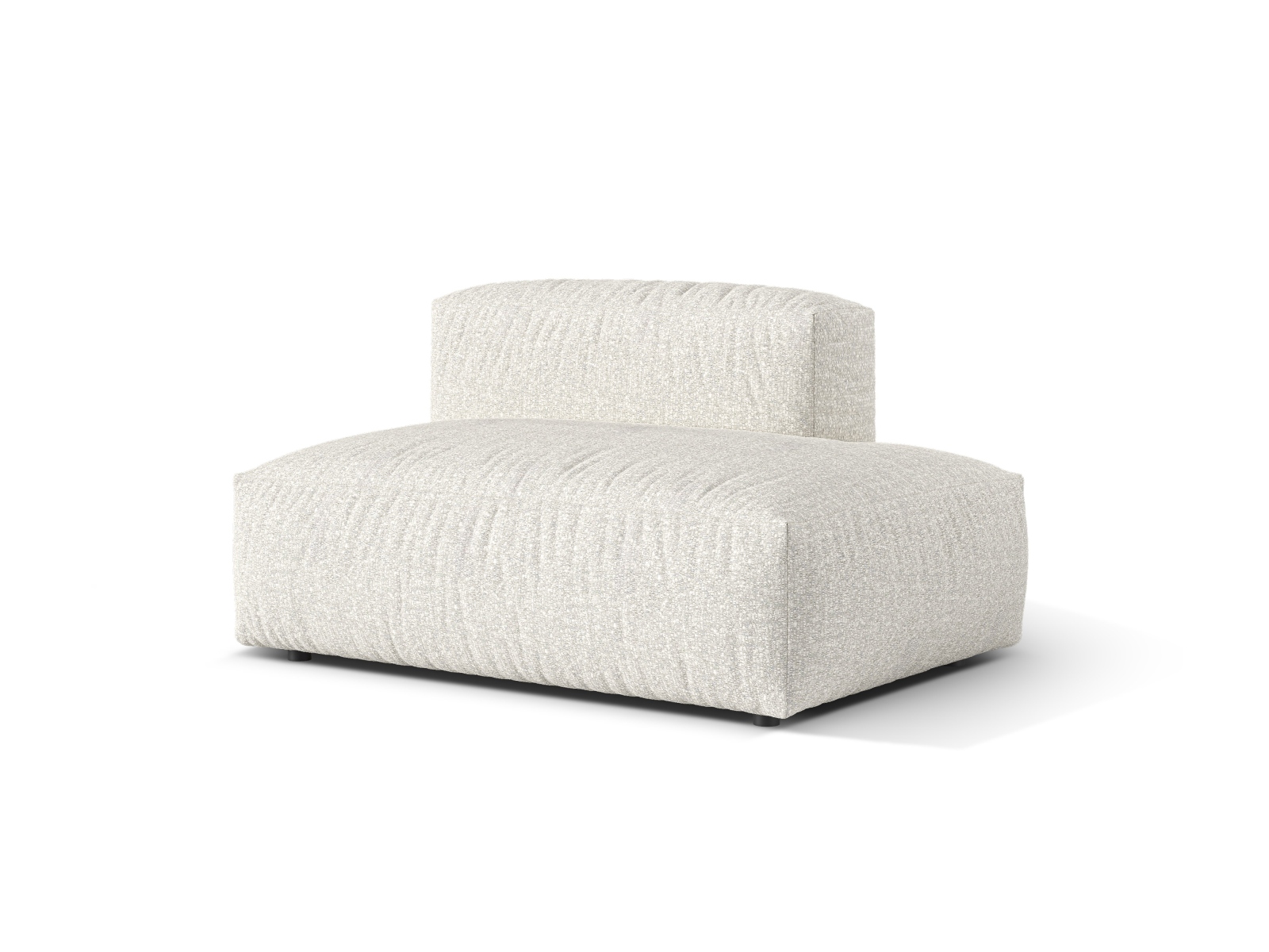 Boucle right sofa, "Martina", 2 Seats, 133x106x75