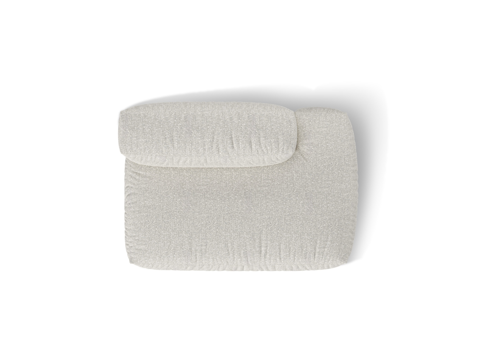 Boucle right sofa, "Martina", 2 Seats, 133x106x75