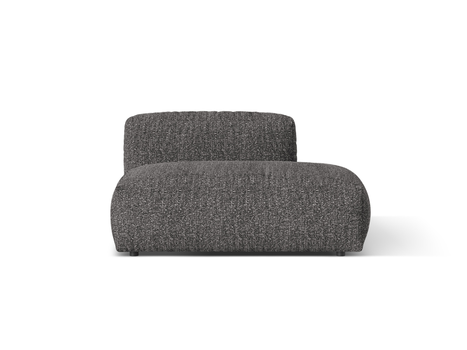 Boucle right sofa, "Martina", 2 Seats, 133x106x75