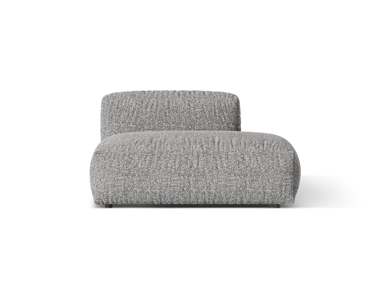 Boucle right sofa, "Martina", 2 Seats, 133x106x75