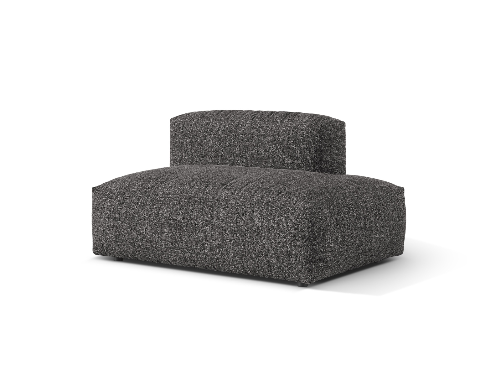 Boucle right sofa, "Martina", 2 Seats, 133x106x75
