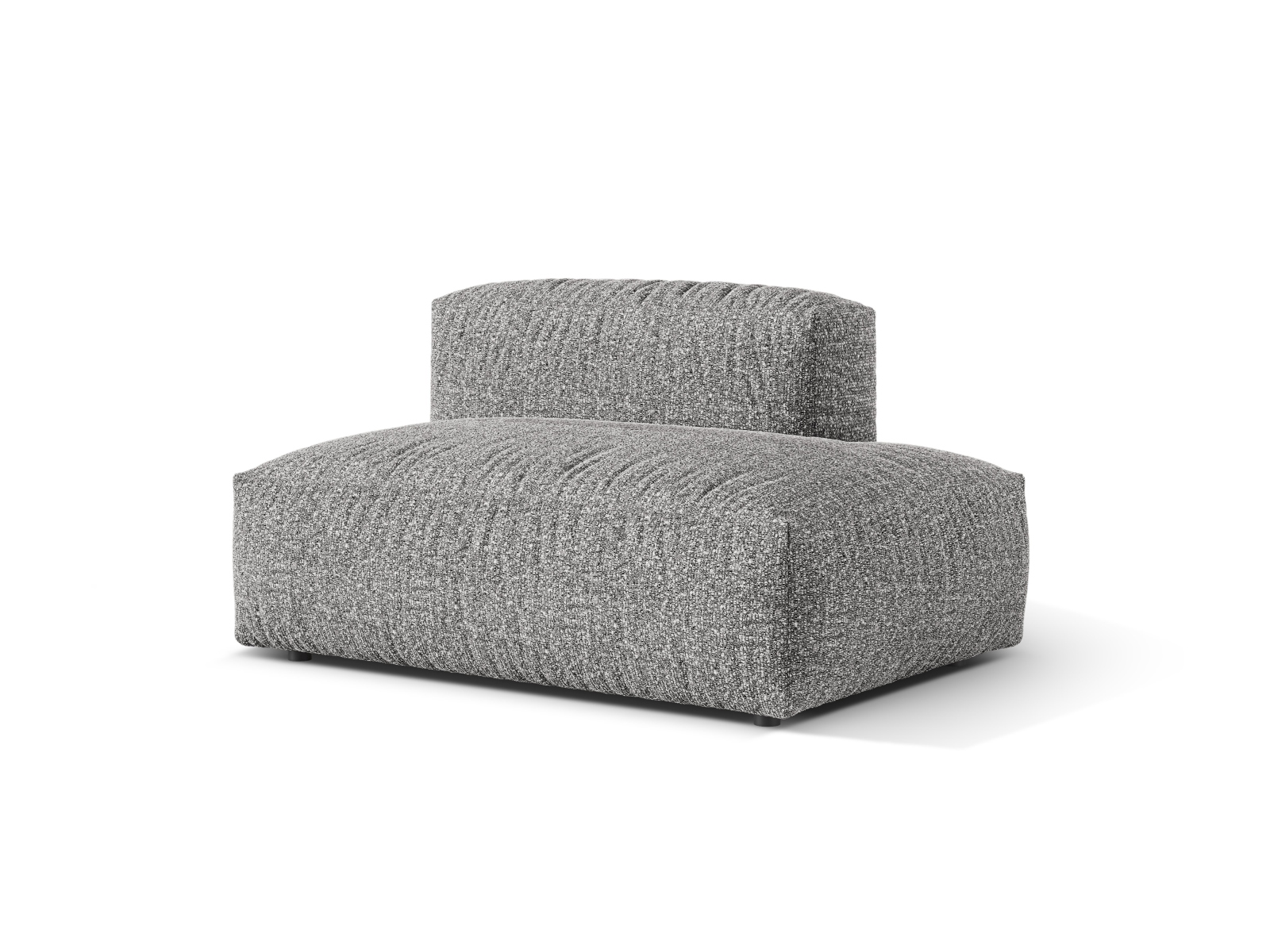 Boucle right sofa, "Martina", 2 Seats, 133x106x75