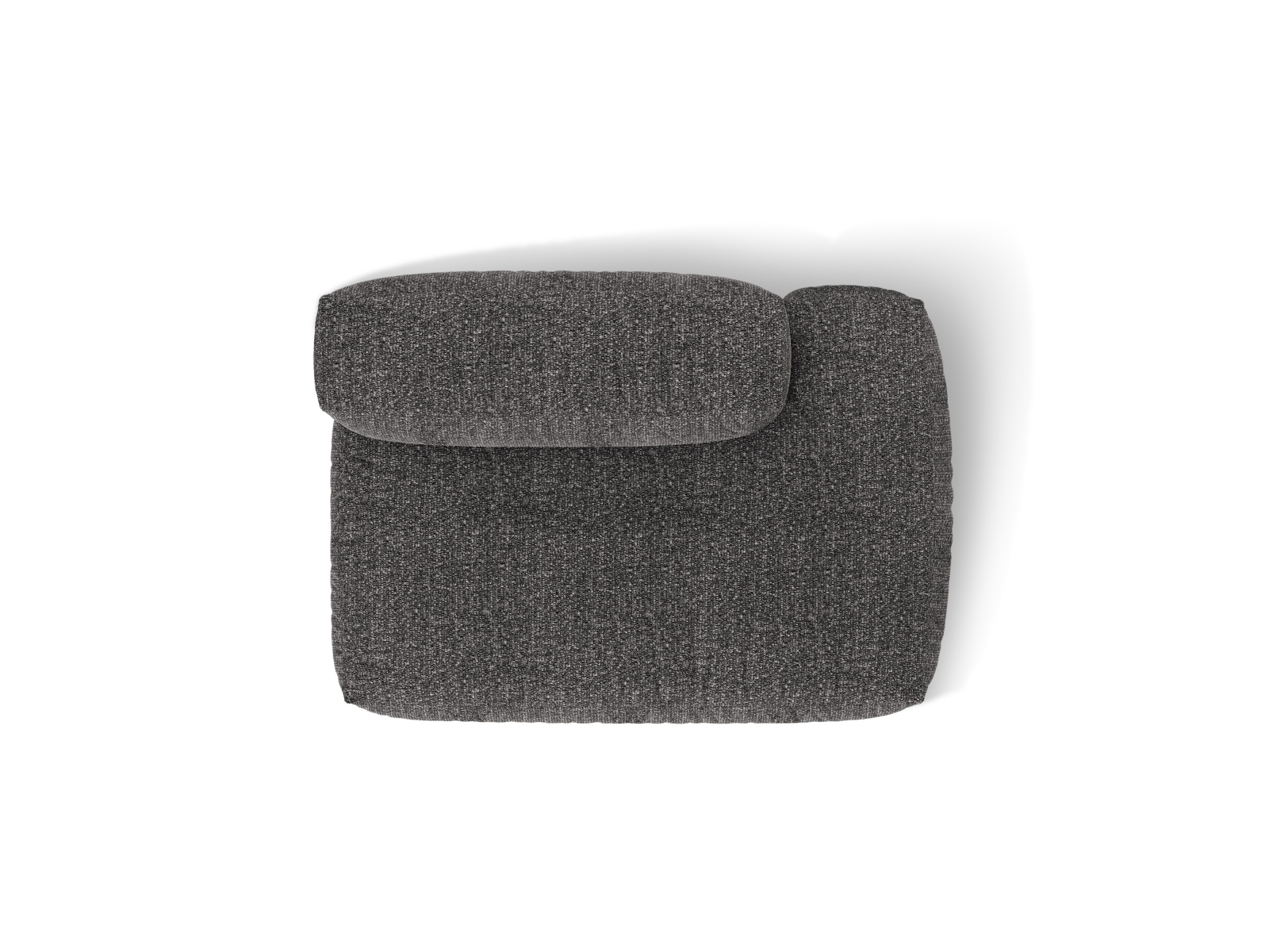 Boucle right sofa, "Martina", 2 Seats, 133x106x75