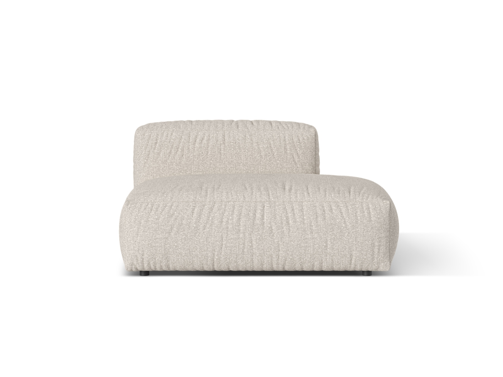 Boucle right sofa, "Martina", 2 Seats, 133x106x75