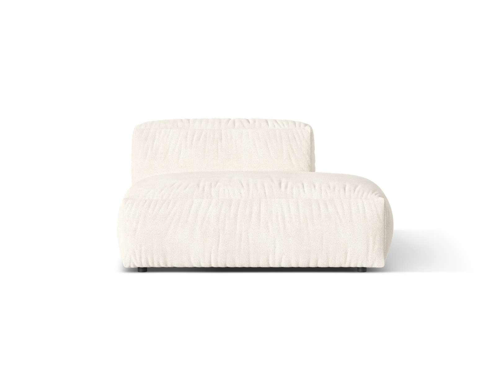Boucle right sofa, "Martina", 2 Seats, 133x106x75