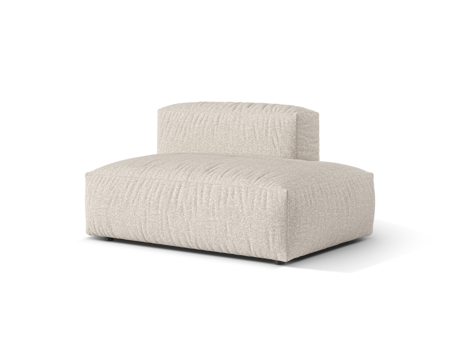Boucle right sofa, "Martina", 2 Seats, 133x106x75