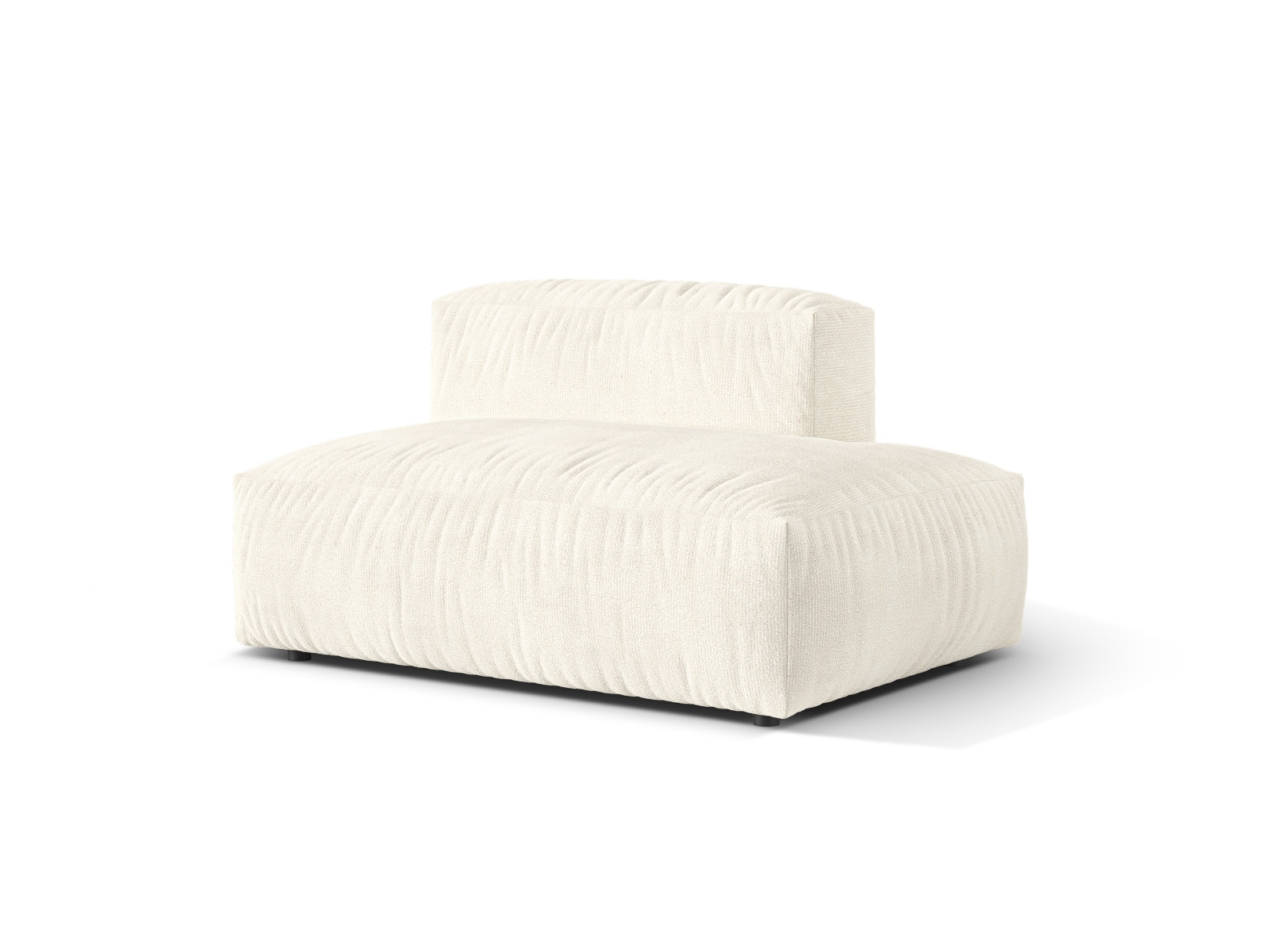 Boucle right sofa, "Martina", 2 Seats, 133x106x75