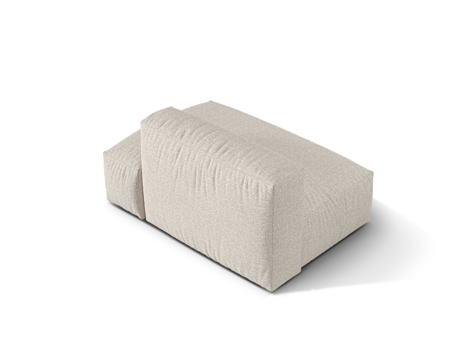 Boucle right sofa, "Martina", 2 Seats, 133x106x75