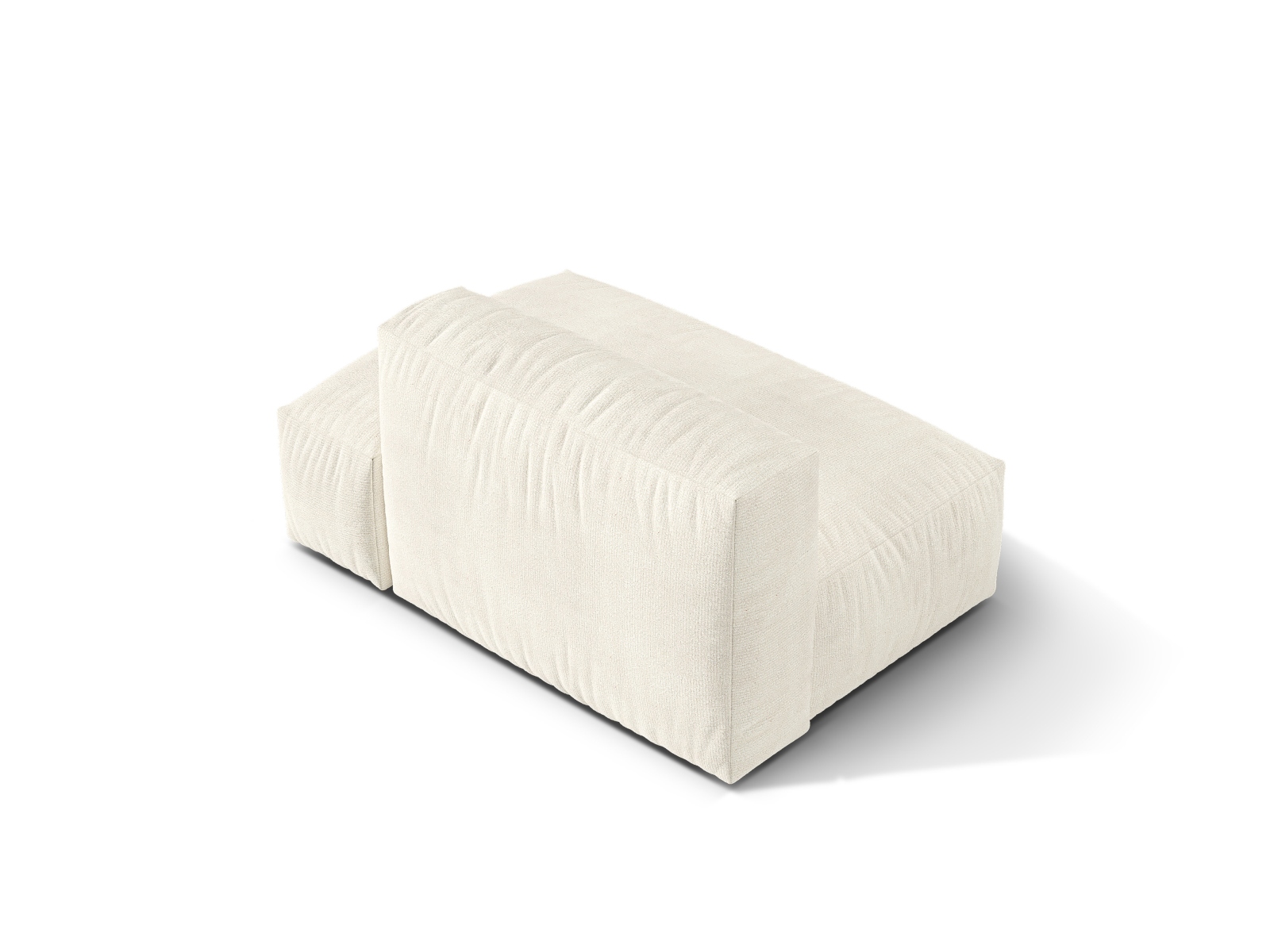 Boucle right sofa, "Martina", 2 Seats, 133x106x75