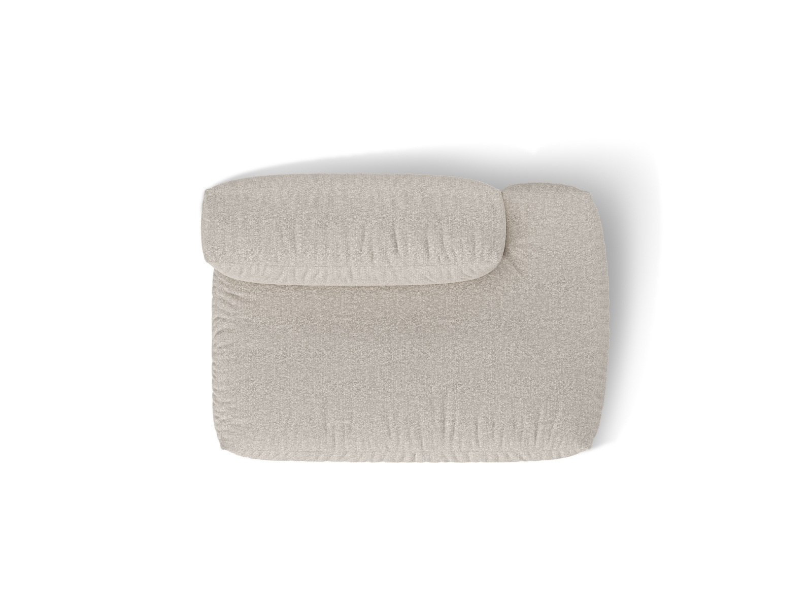 Boucle right sofa, "Martina", 2 Seats, 133x106x75