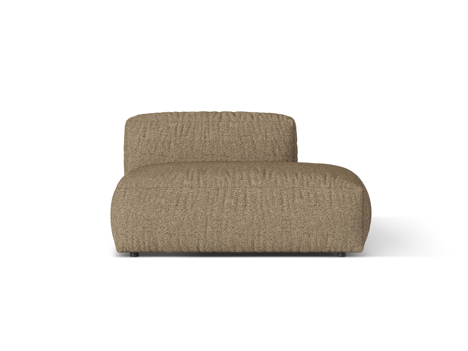Boucle right sofa, "Martina", 2 Seats, 133x106x75