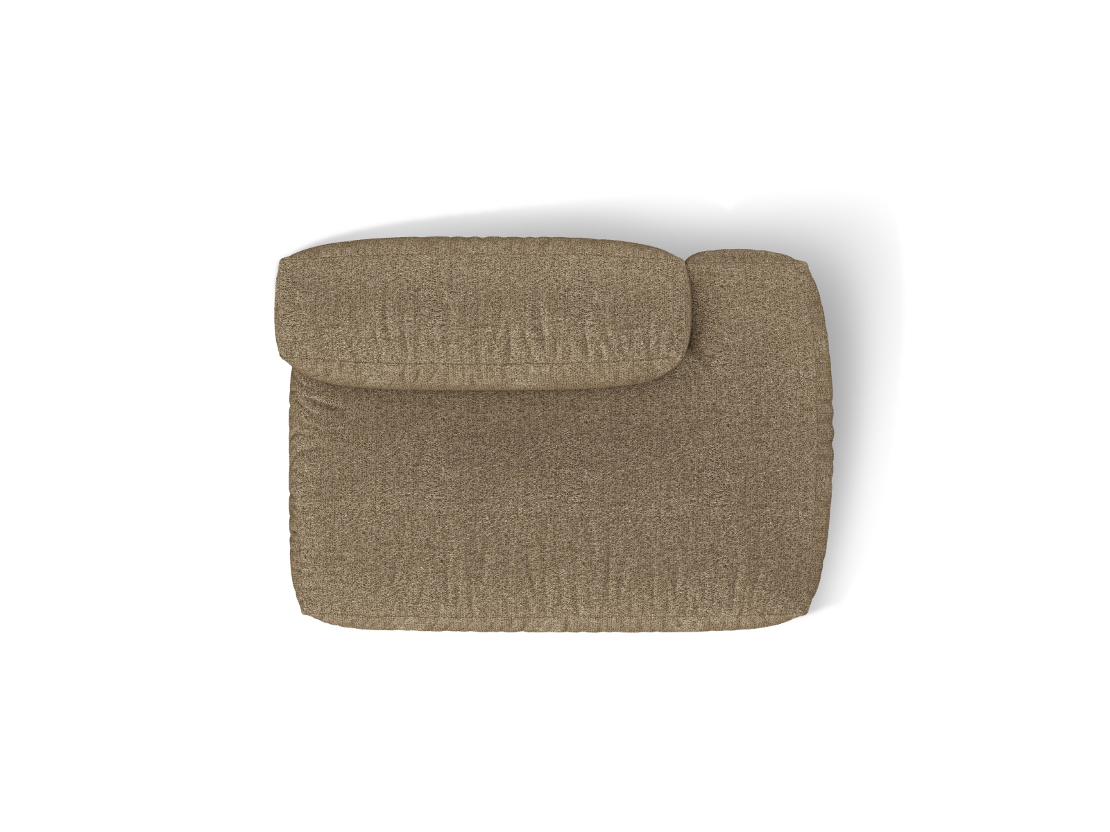 Boucle right sofa, "Martina", 2 Seats, 133x106x75