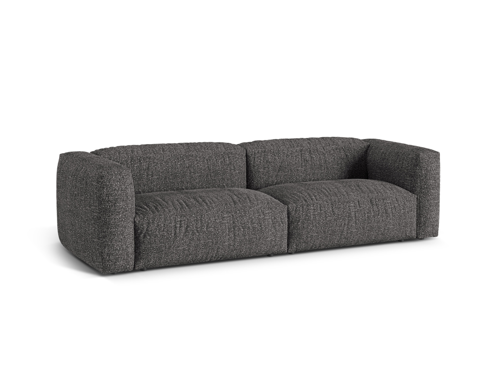 Boucle Modular Sofa XL, "Martina", 3 Seats, 240x106x75