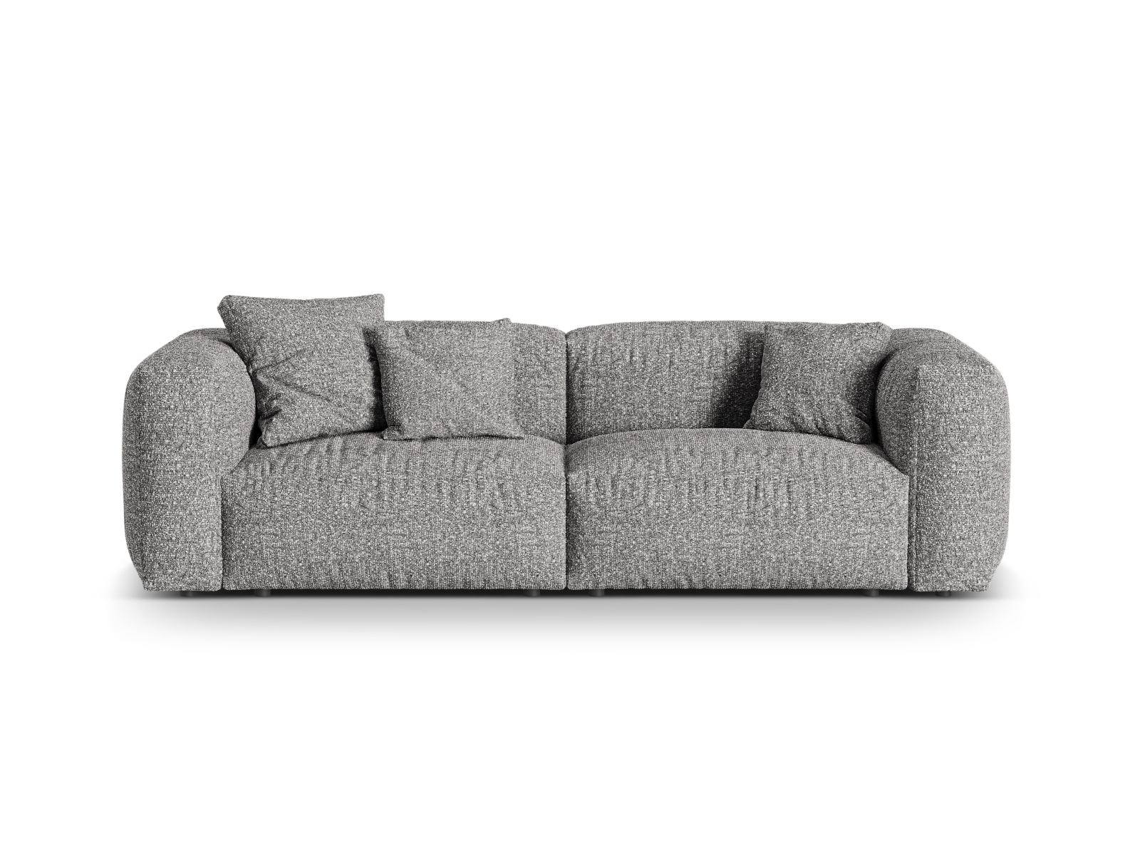 Boucle Modular Sofa XL, "Martina", 3 Seats, 240x106x75