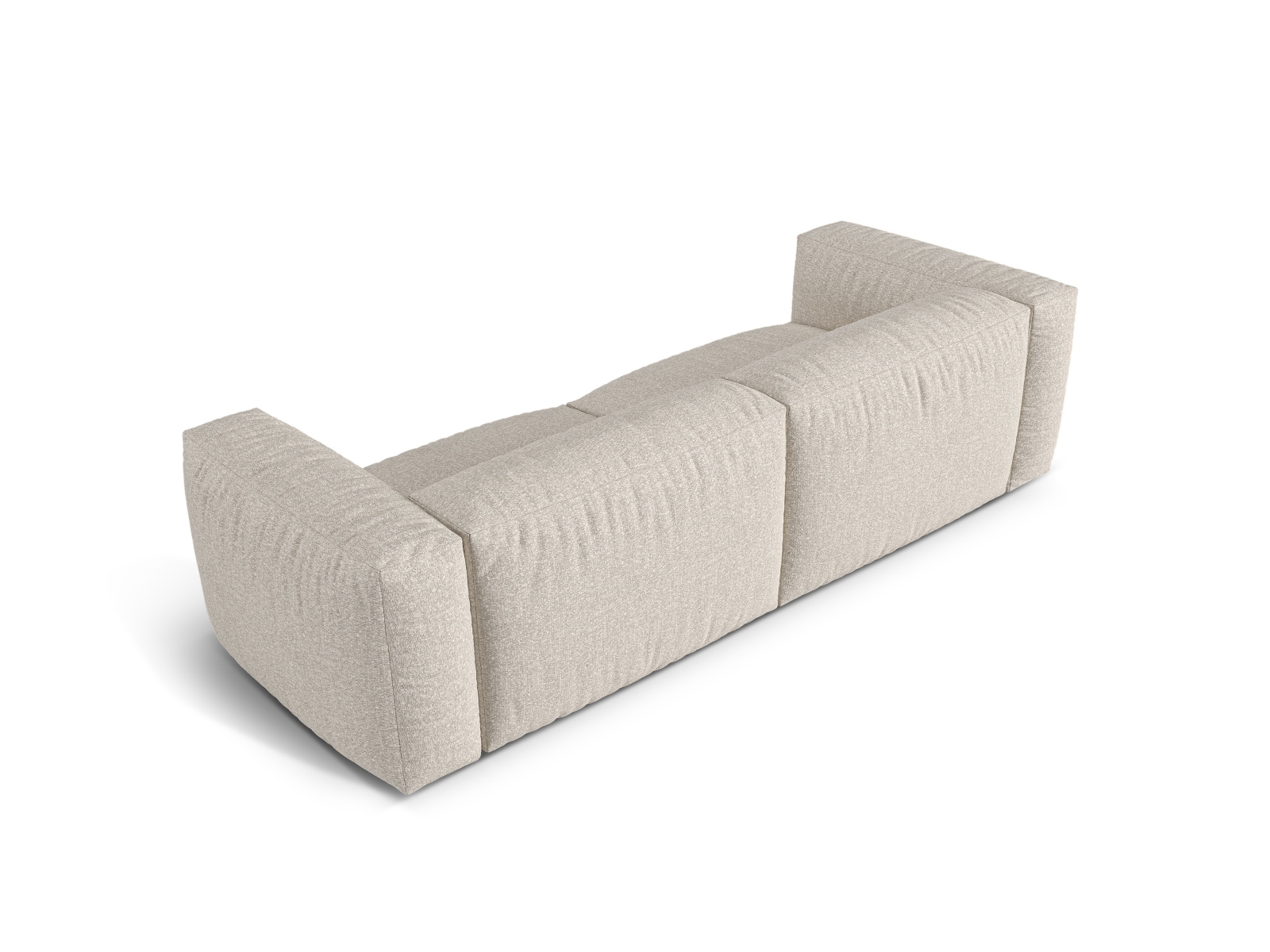 Boucle Modular Sofa XL, "Martina", 3 Seats, 240x106x75