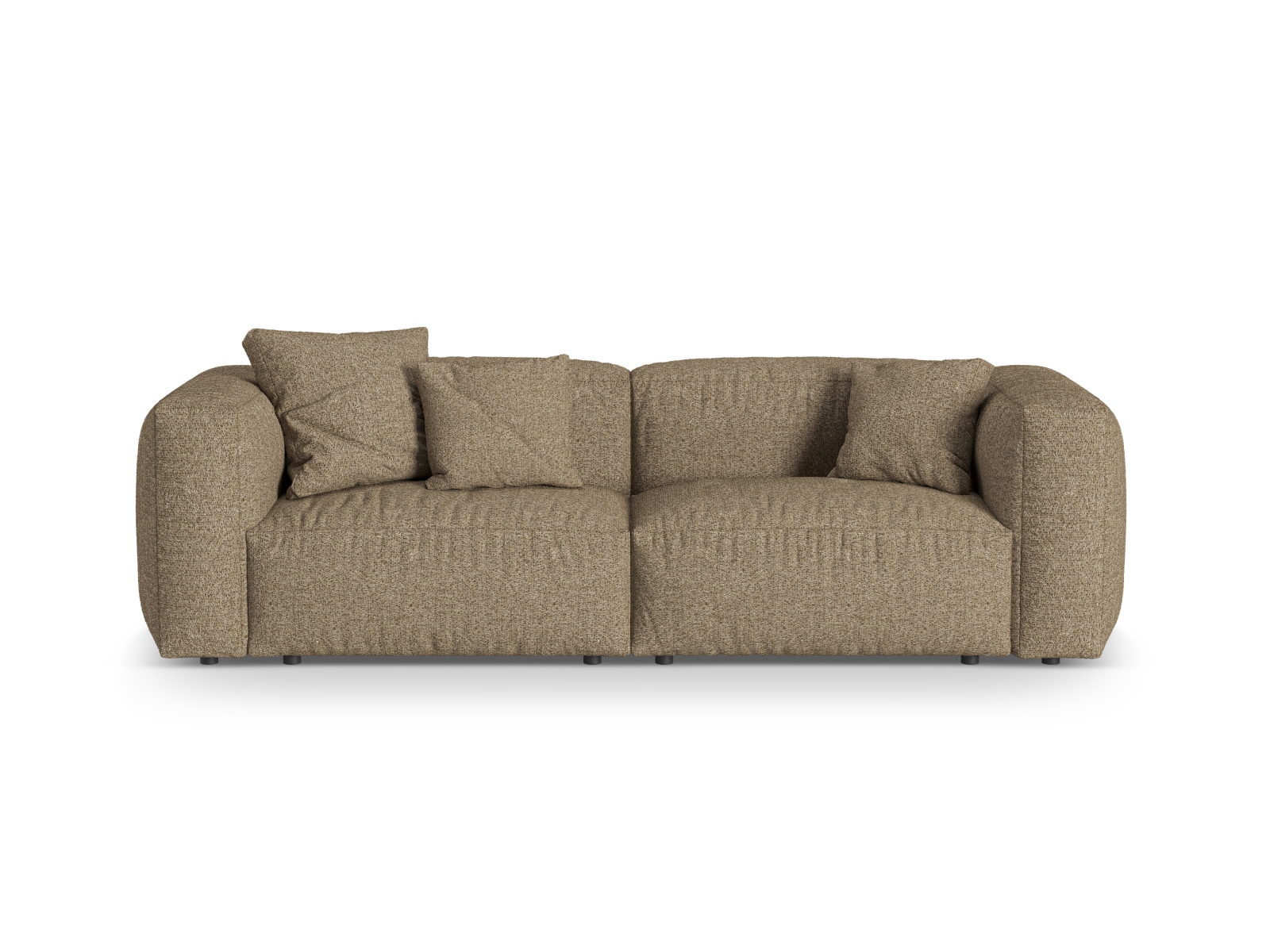 Boucle Modular Sofa XL, "Martina", 3 Seats, 240x106x75