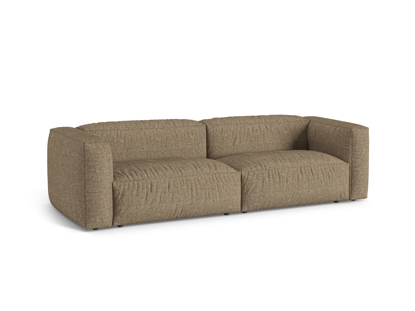 Boucle Modular Sofa XL, "Martina", 3 Seats, 240x106x75