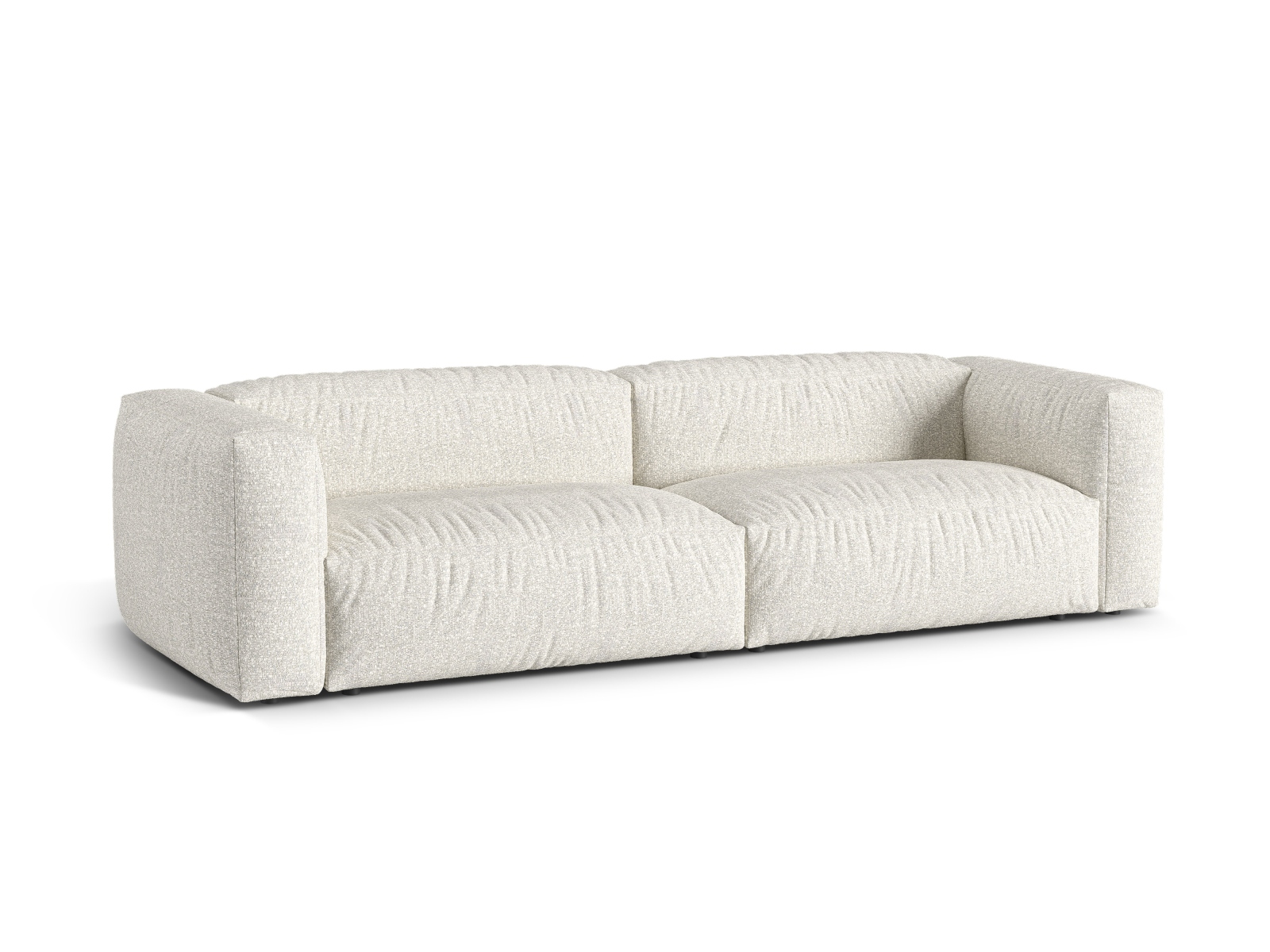 Boucle Modular Sofa XL, "Martina", 4 Seats, 320x106x75