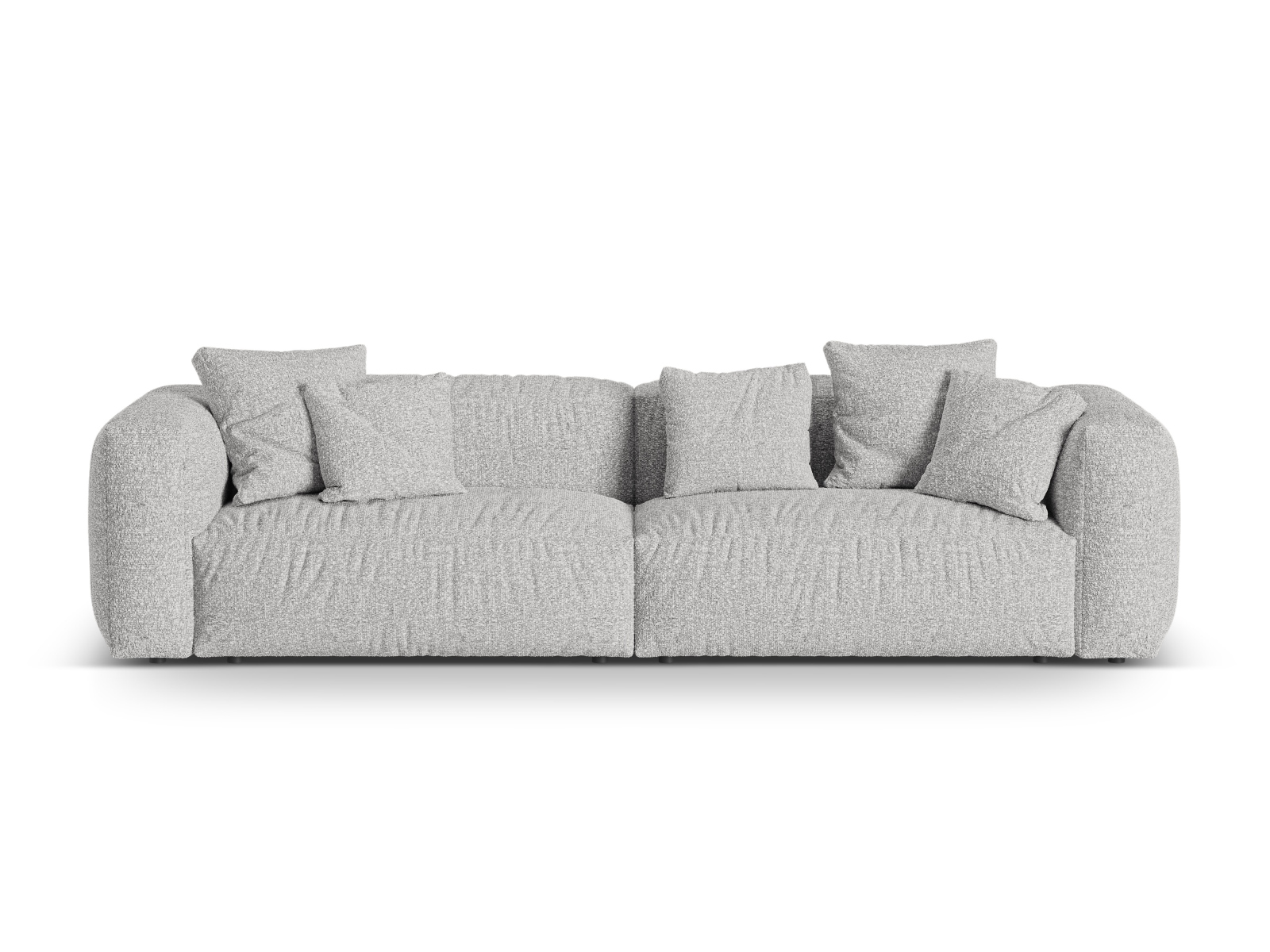 Boucle Modular Sofa XL, "Martina", 4 Seats, 320x106x75