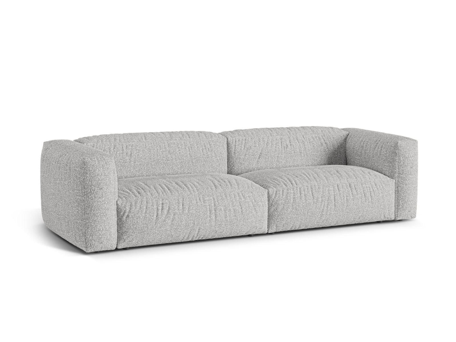 Boucle Modular Sofa XL, "Martina", 4 Seats, 320x106x75