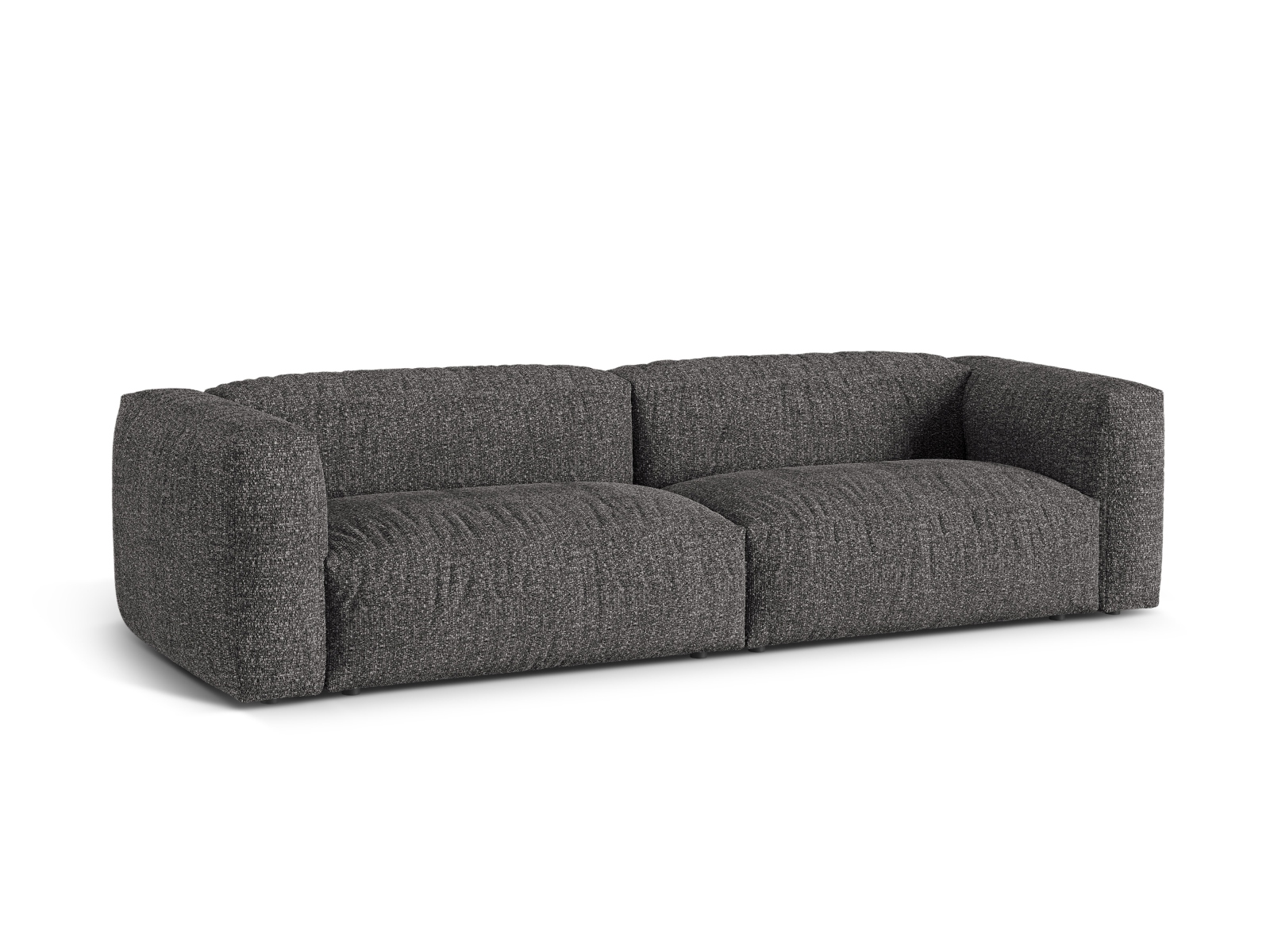 Boucle Modular Sofa XL, "Martina", 4 Seats, 320x106x75