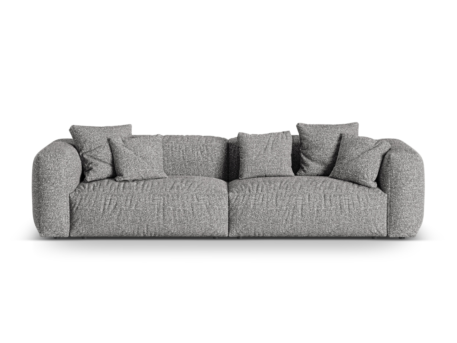 Boucle Modular Sofa XL, "Martina", 4 Seats, 320x106x75