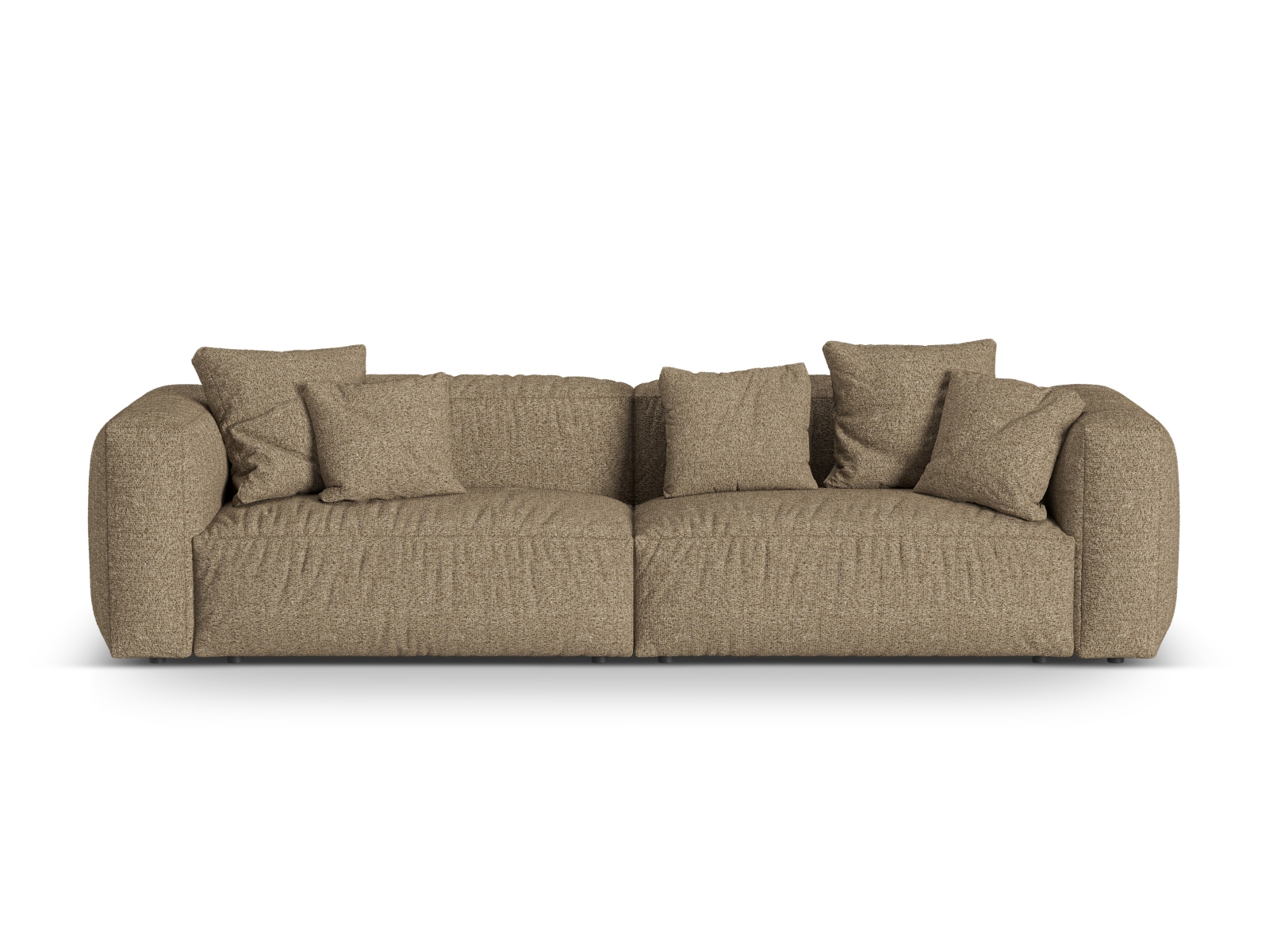 Boucle Modular Sofa XL, "Martina", 4 Seats, 320x106x75